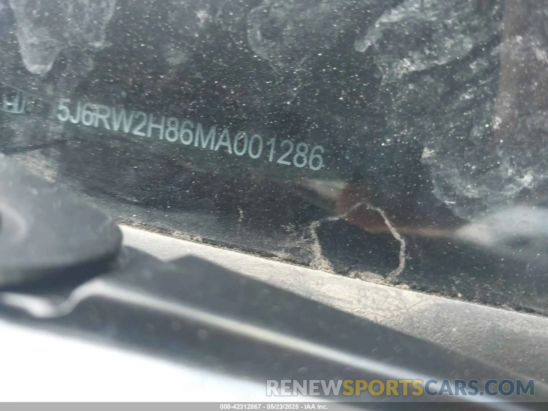 9 Photograph of a damaged car 5J6RW2H86MA001286 HONDA CR-V 2021
