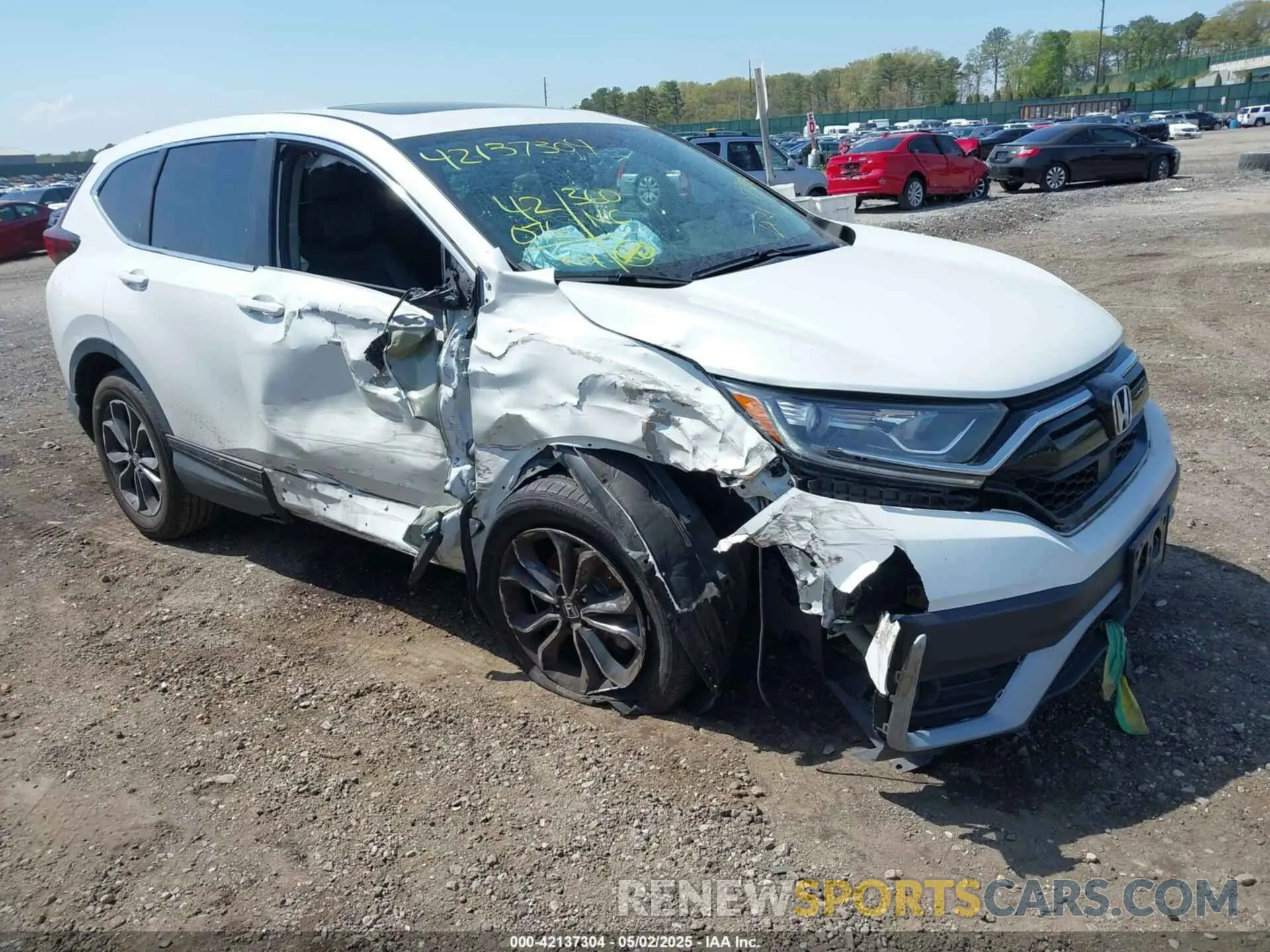 1 Photograph of a damaged car 5J6RW2H87MA001958 HONDA CR-V 2021