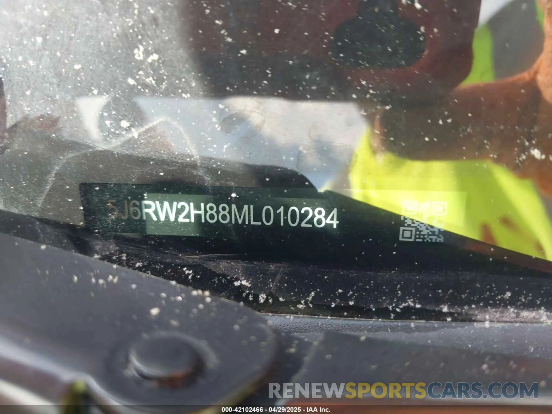 9 Photograph of a damaged car 5J6RW2H88ML010284 HONDA CR-V 2021