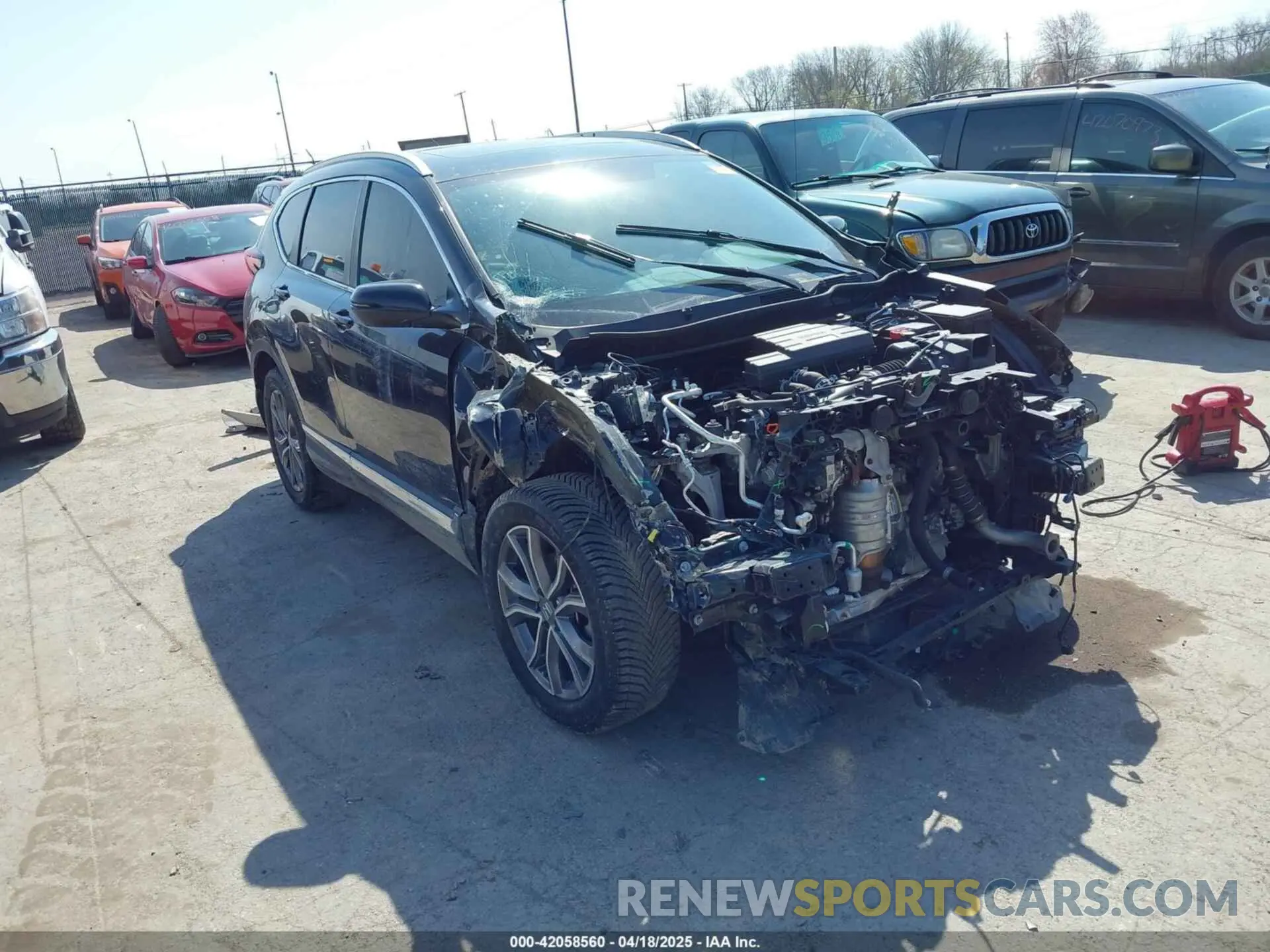 1 Photograph of a damaged car 5J6RW2H94ML013546 HONDA CR-V 2021