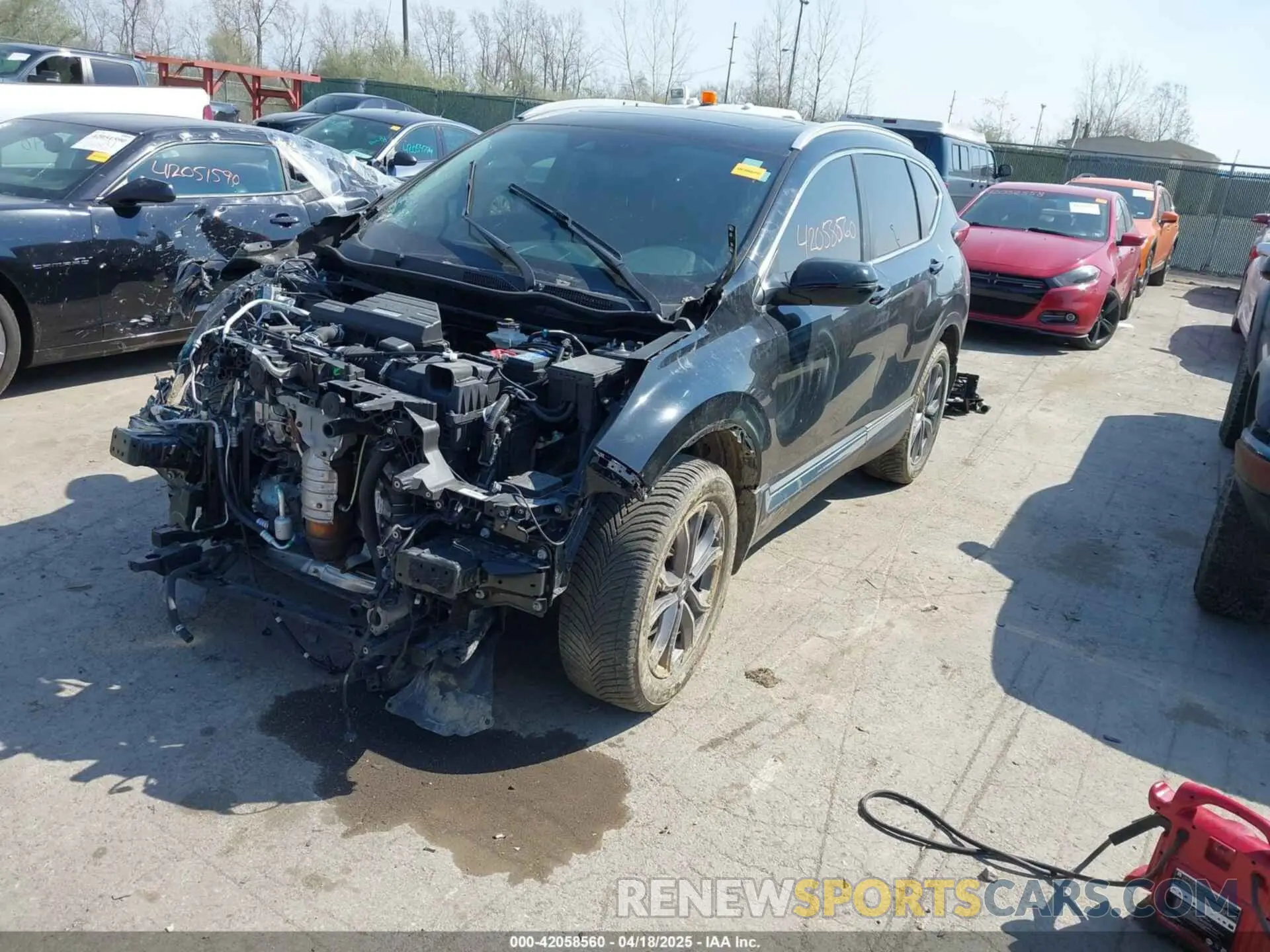 2 Photograph of a damaged car 5J6RW2H94ML013546 HONDA CR-V 2021
