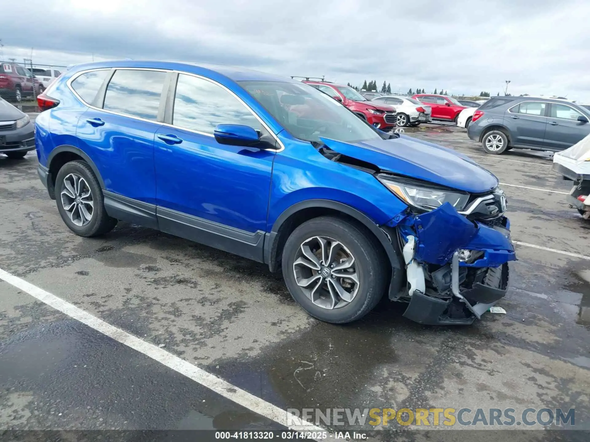 1 Photograph of a damaged car 7FARW2H84ME014636 HONDA CR-V 2021