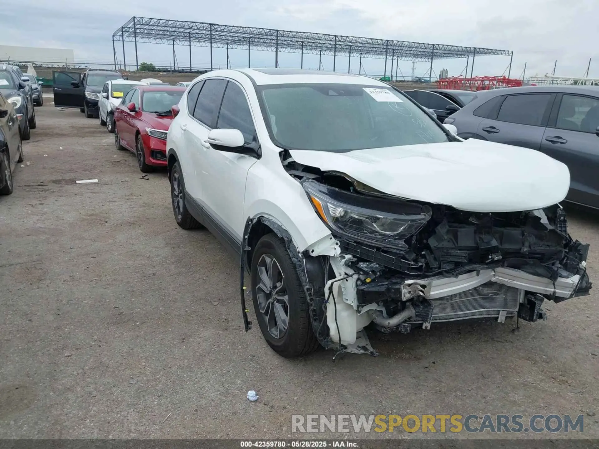 1 Photograph of a damaged car 2HKRW1H56NH400456 HONDA CR-V 2022