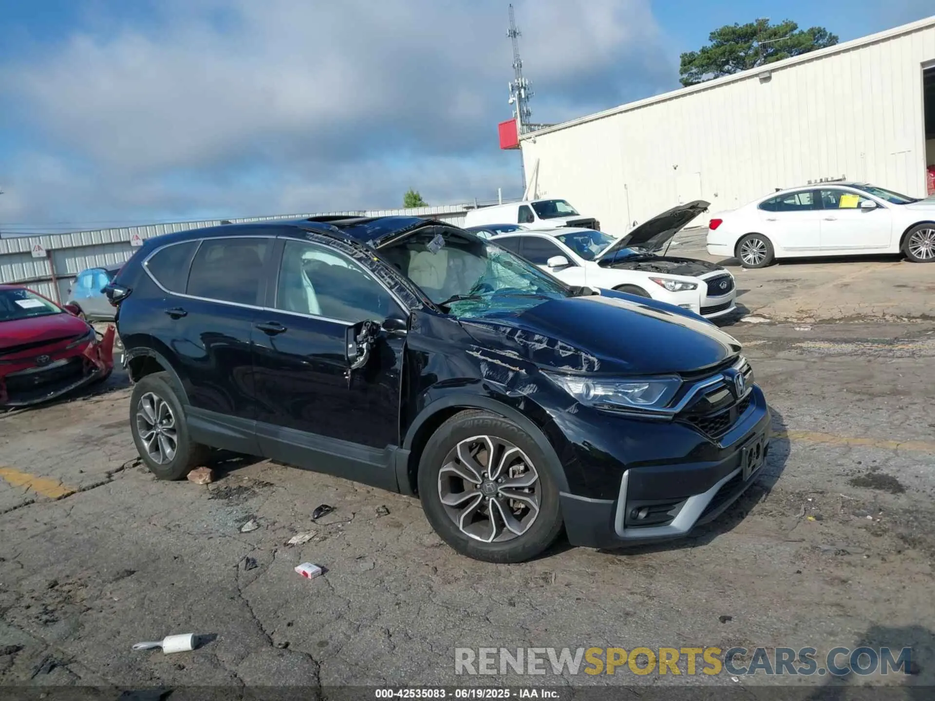 1 Photograph of a damaged car 2HKRW2H58NH611213 HONDA CR-V 2022