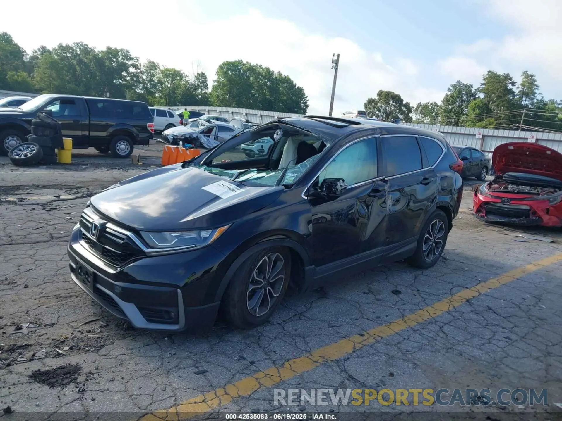 2 Photograph of a damaged car 2HKRW2H58NH611213 HONDA CR-V 2022