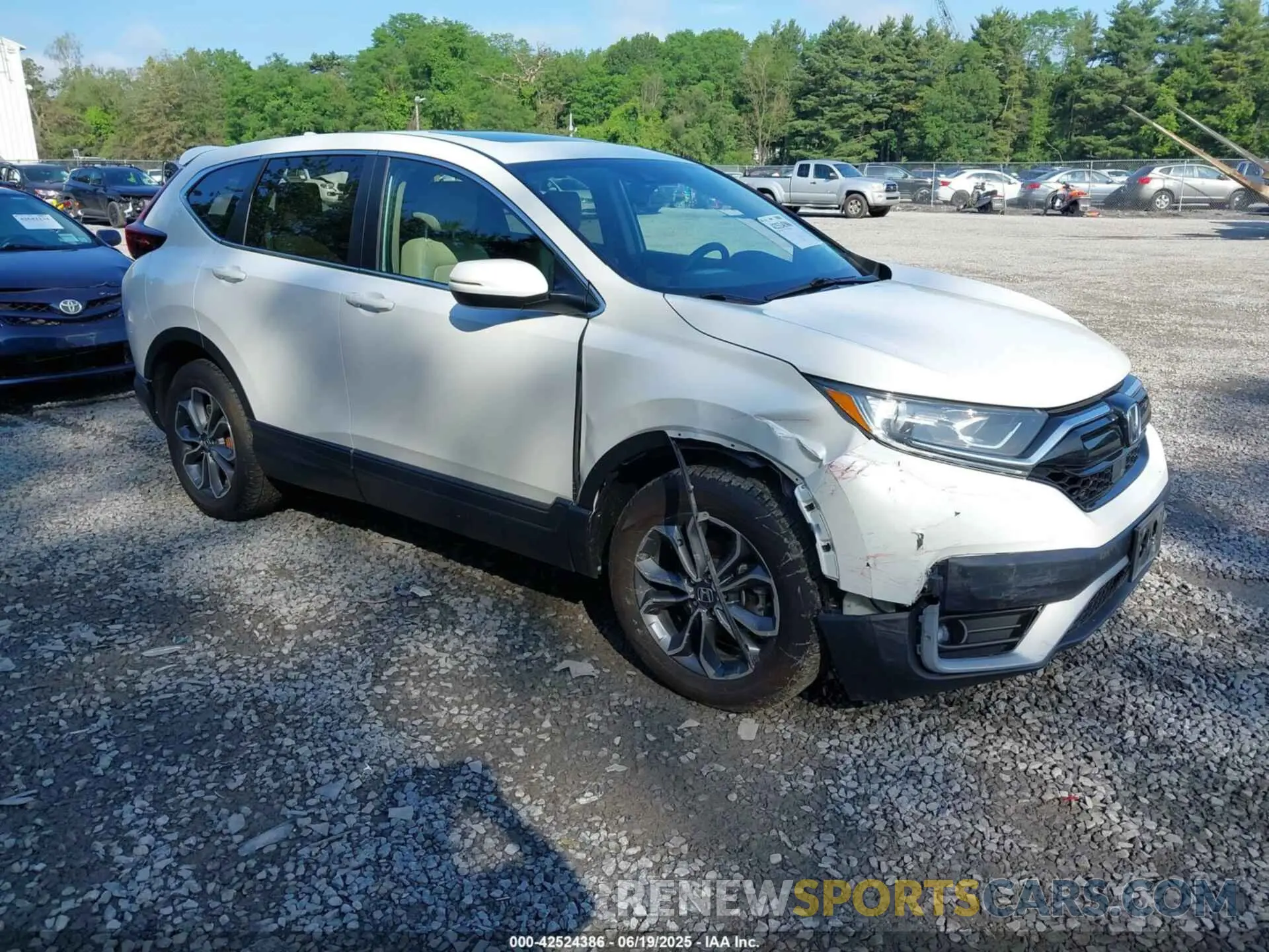 1 Photograph of a damaged car 2HKRW2H83NH604485 HONDA CR-V 2022