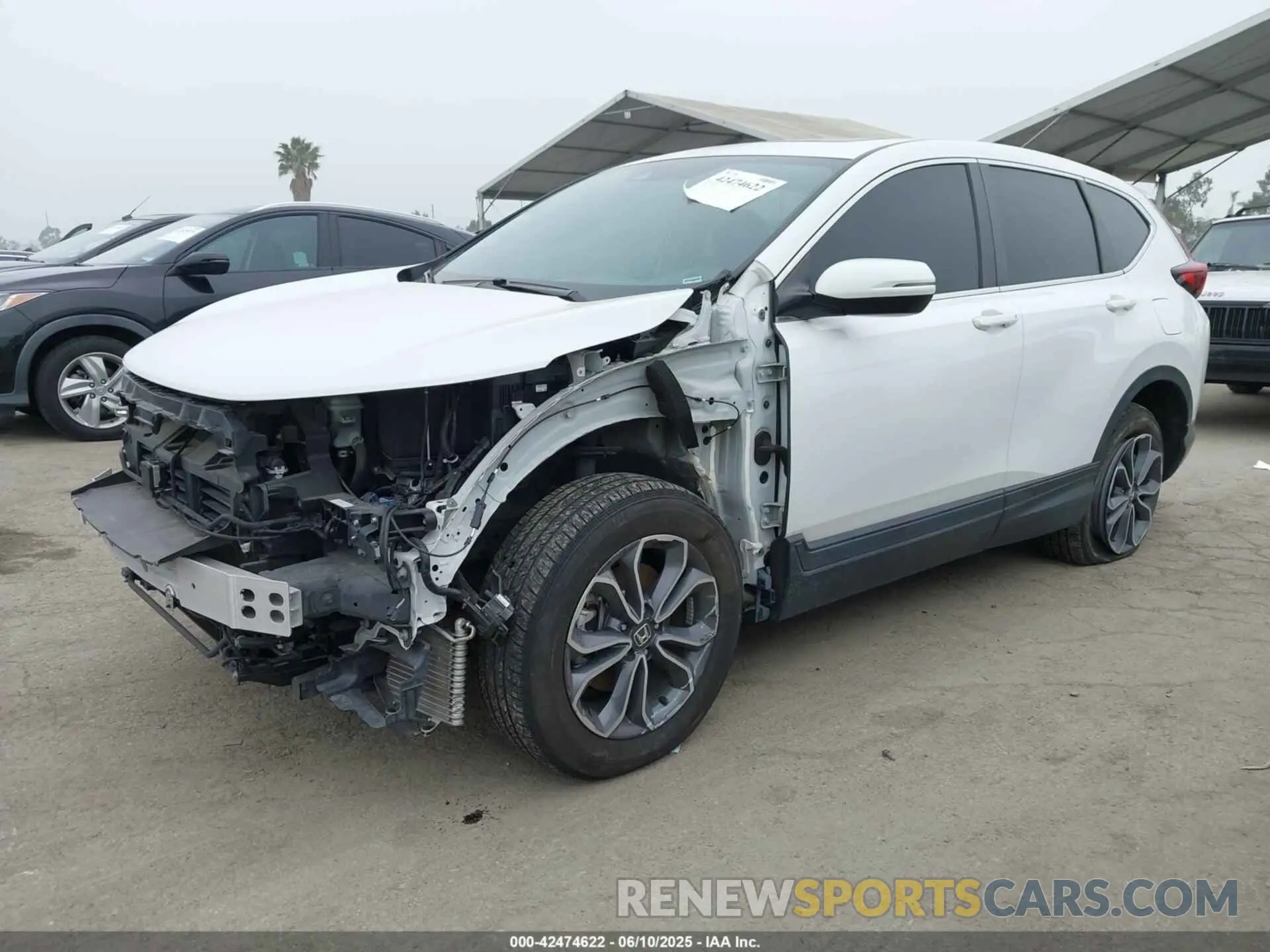 2 Photograph of a damaged car 5J6RT6H82NL050295 HONDA CR-V 2022