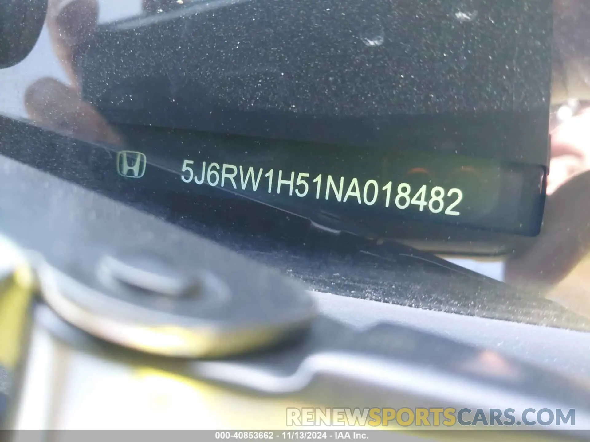 9 Photograph of a damaged car 5J6RW1H51NA018482 HONDA CR-V 2022