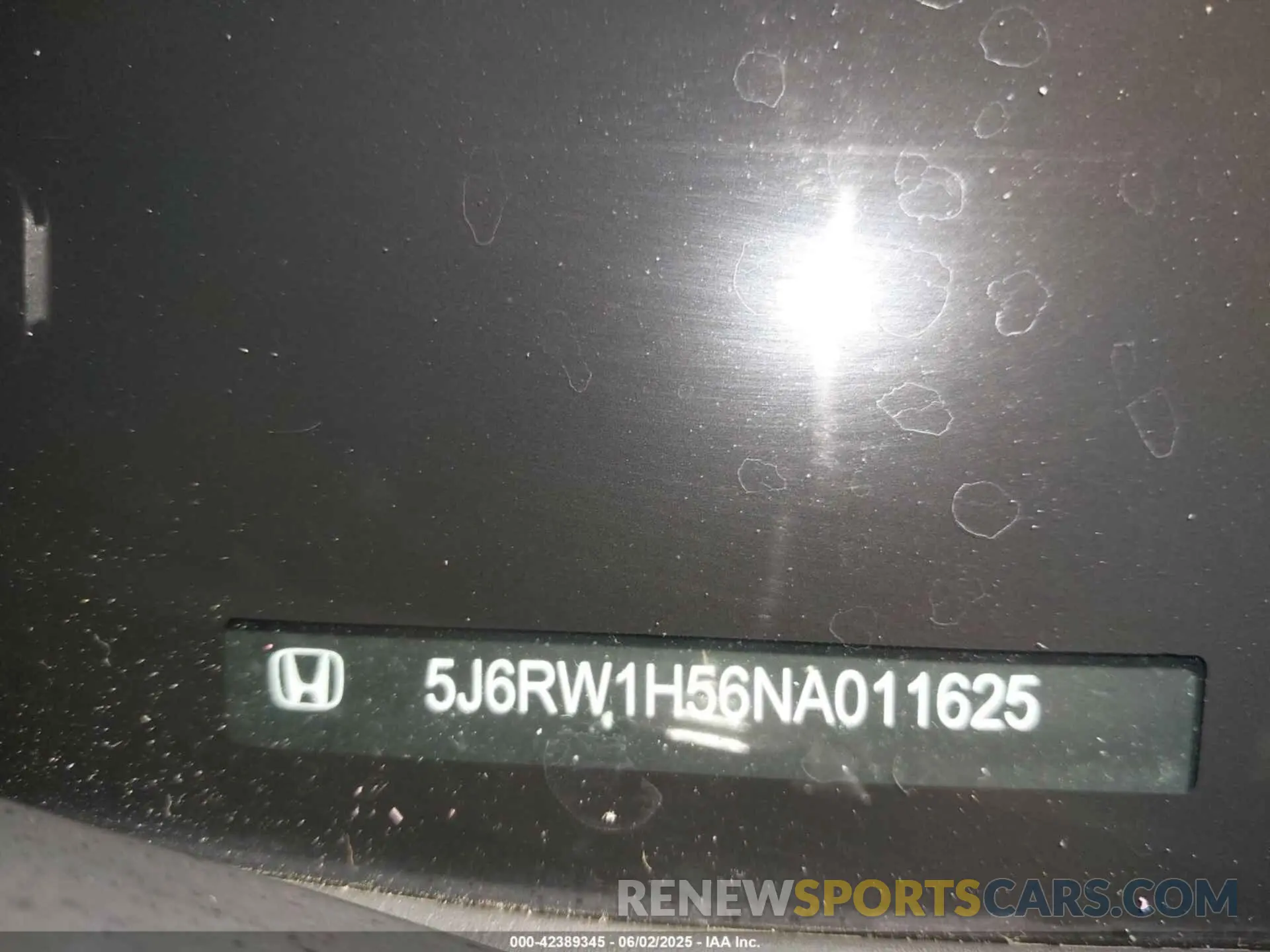 19 Photograph of a damaged car 5J6RW1H56NA011625 HONDA CR-V 2022