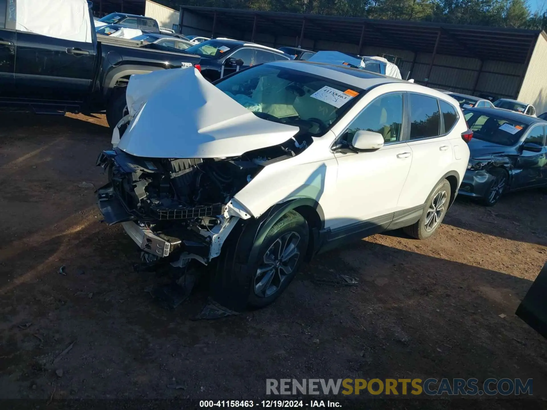2 Photograph of a damaged car 5J6RW1H86NA001476 HONDA CR-V 2022