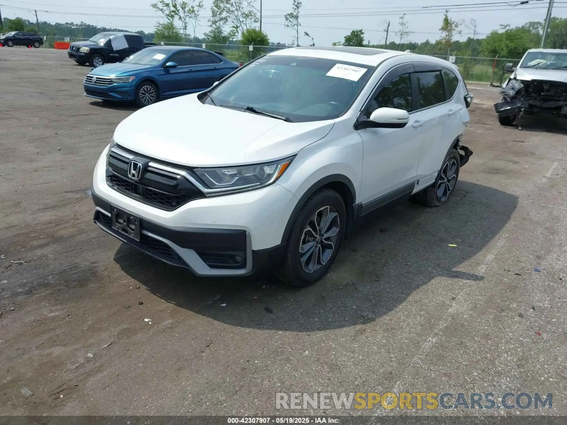 2 Photograph of a damaged car 5J6RW1H8XNA008592 HONDA CR-V 2022