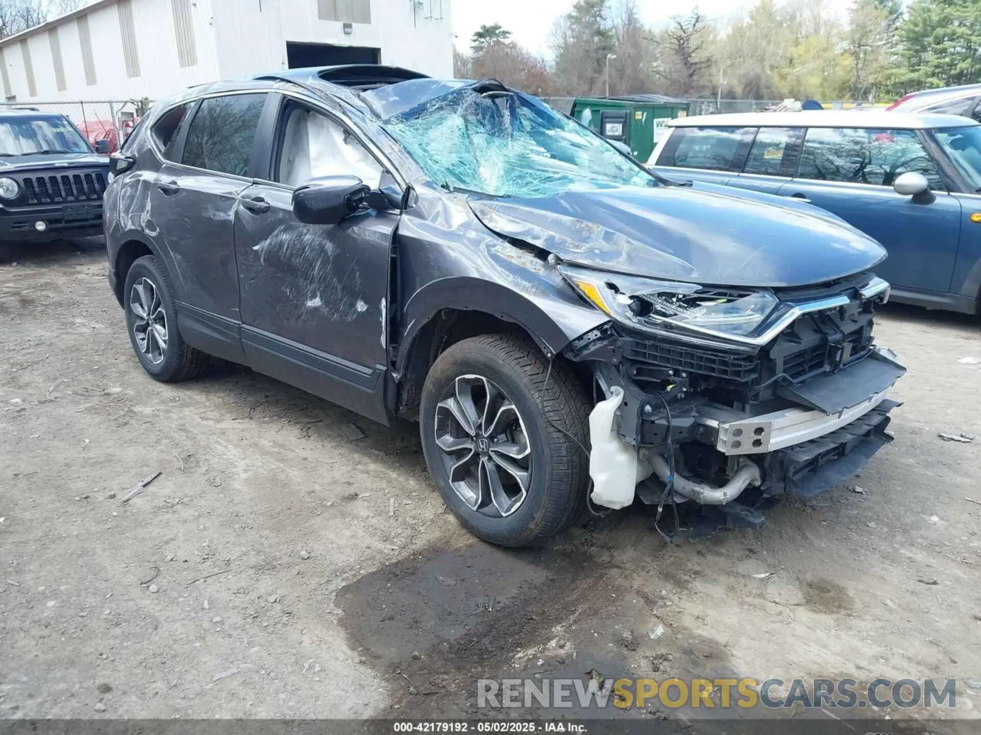 1 Photograph of a damaged car 5J6RW2H81NA000662 HONDA CR-V 2022