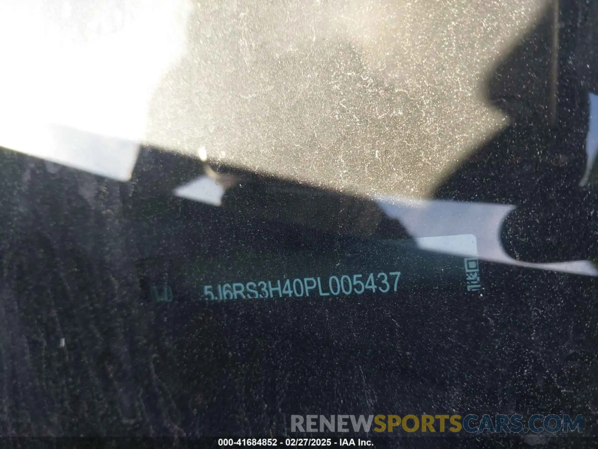 9 Photograph of a damaged car 5J6RS3H40PL005437 HONDA CR-V 2023