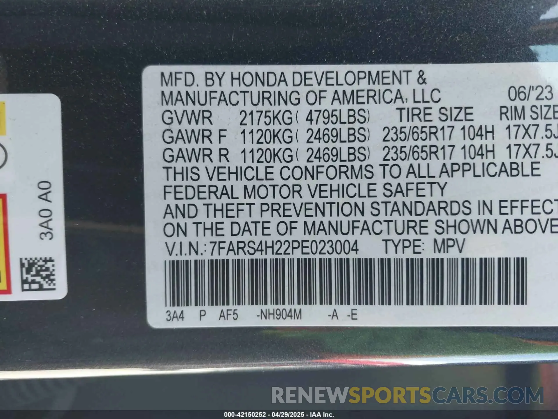 9 Photograph of a damaged car 7FARS4H22PE023004 HONDA CR-V 2023