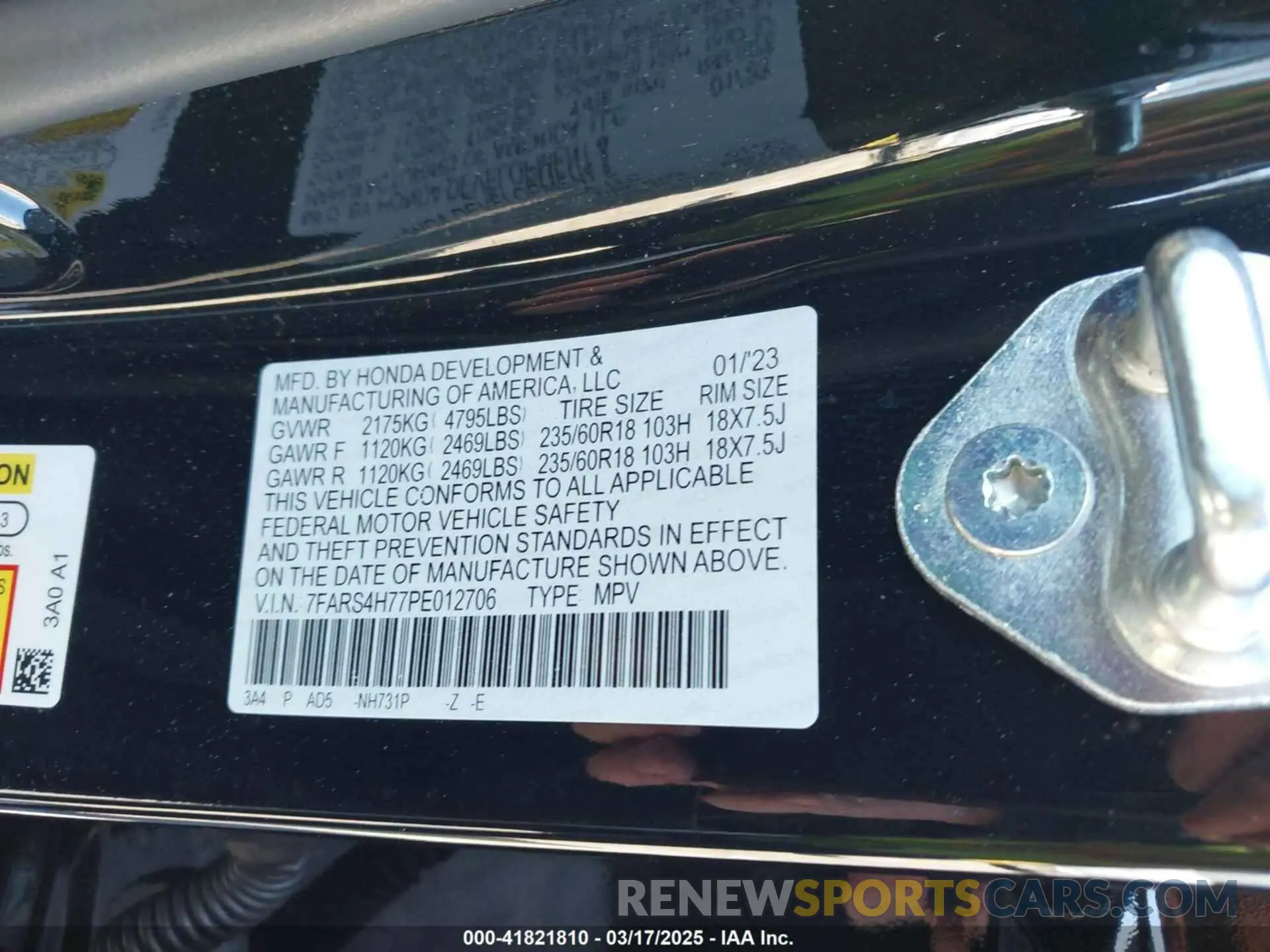 9 Photograph of a damaged car 7FARS4H77PE012706 HONDA CR-V 2023