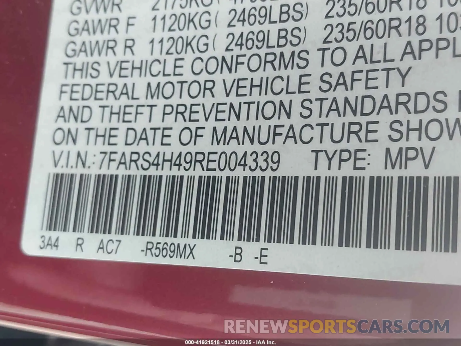 9 Photograph of a damaged car 7FARS4H49RE004339 HONDA CR-V 2024
