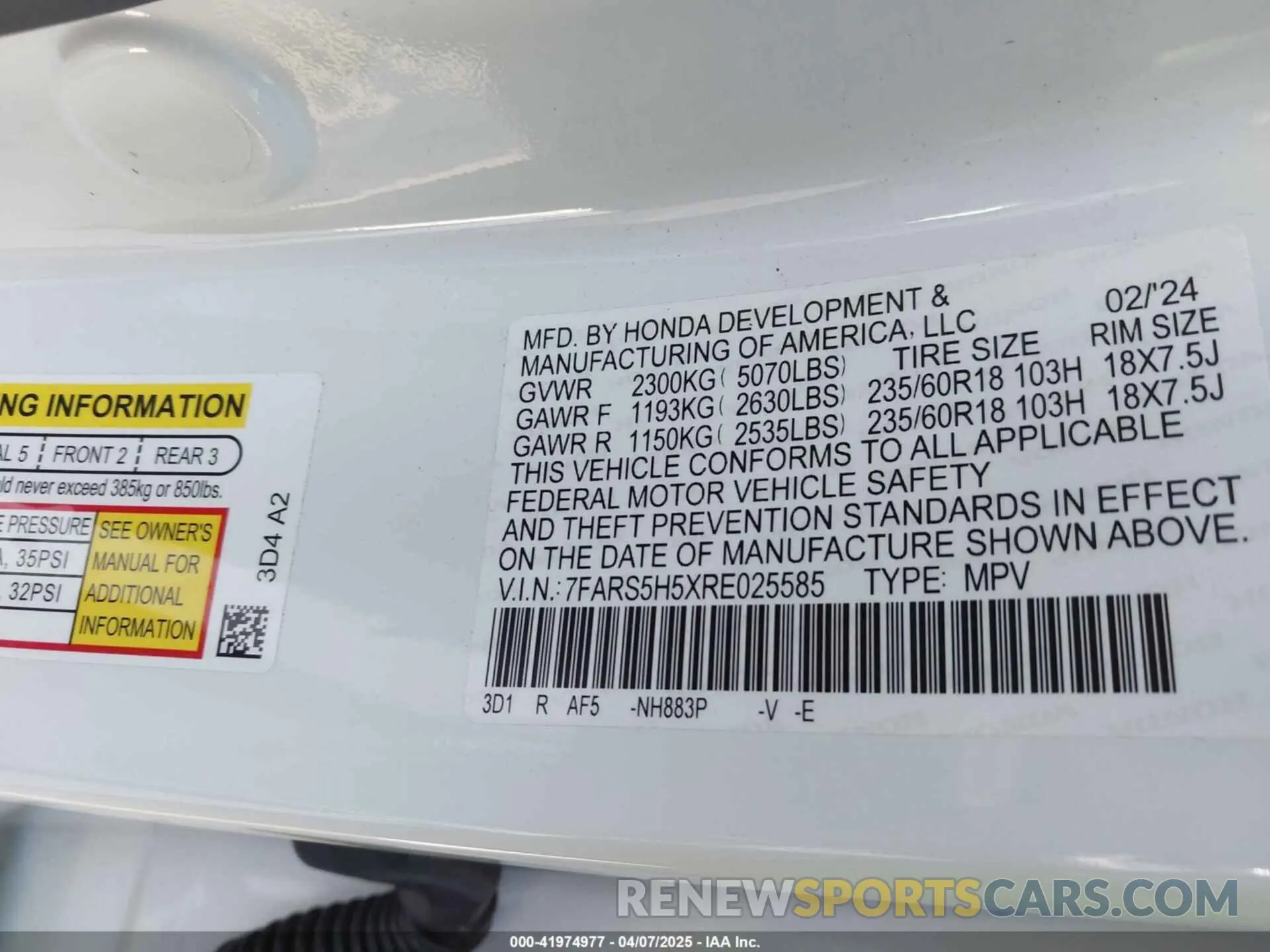 9 Photograph of a damaged car 7FARS5H5XRE025585 HONDA CR-V 2024