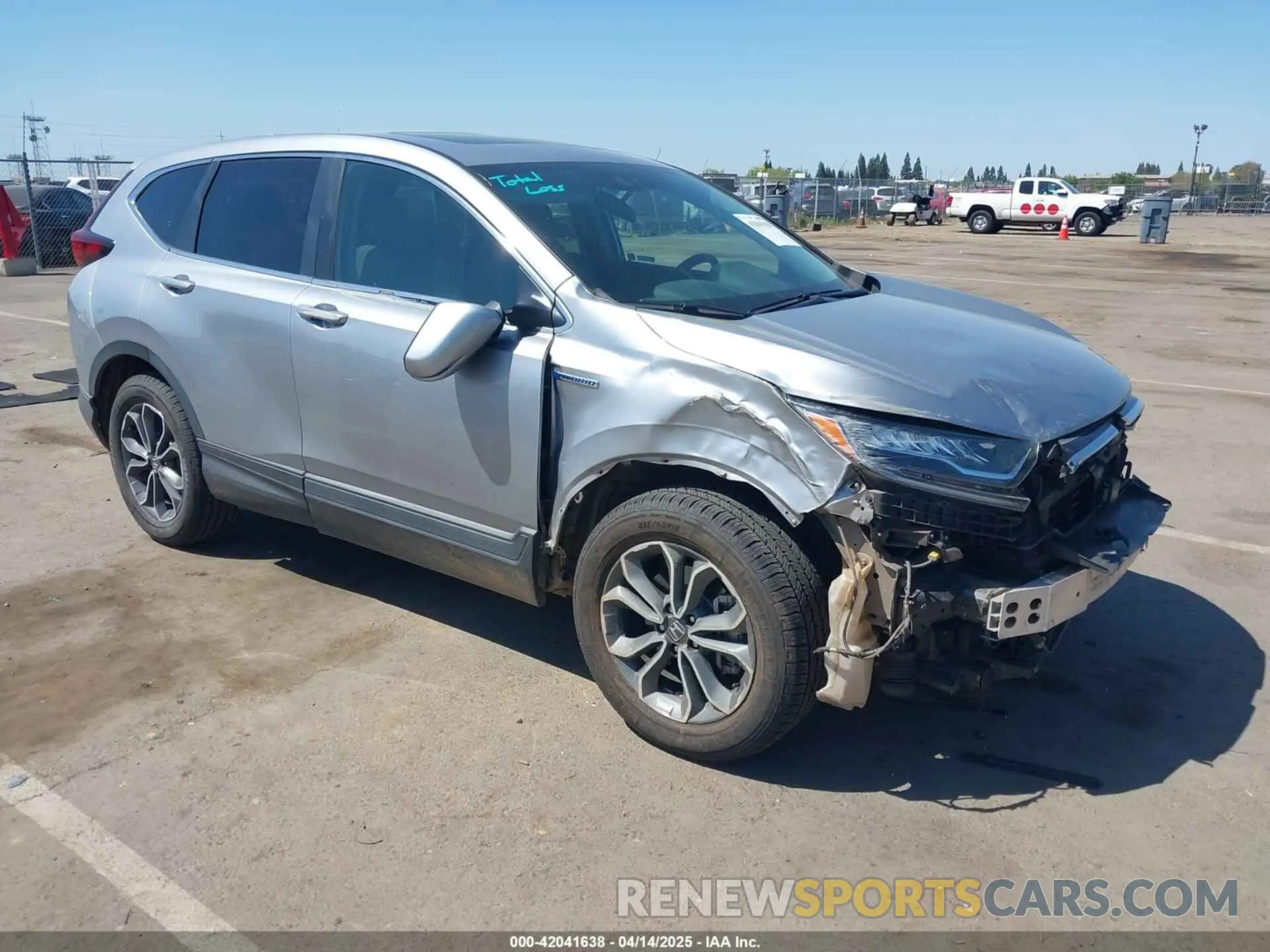 1 Photograph of a damaged car 7FART6H52LE007429 HONDA CR-V HYBRID 2020