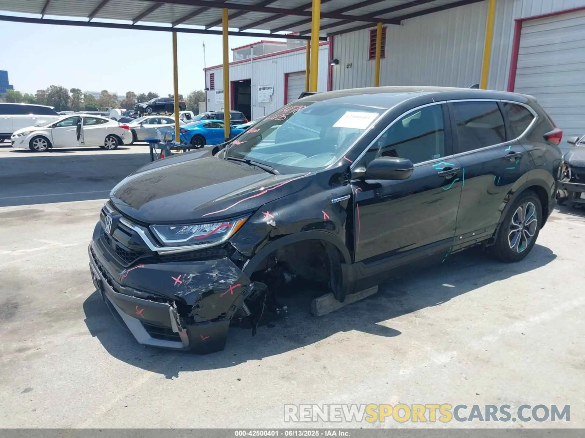 2 Photograph of a damaged car 7FART6H85LE003112 HONDA CR-V HYBRID 2020