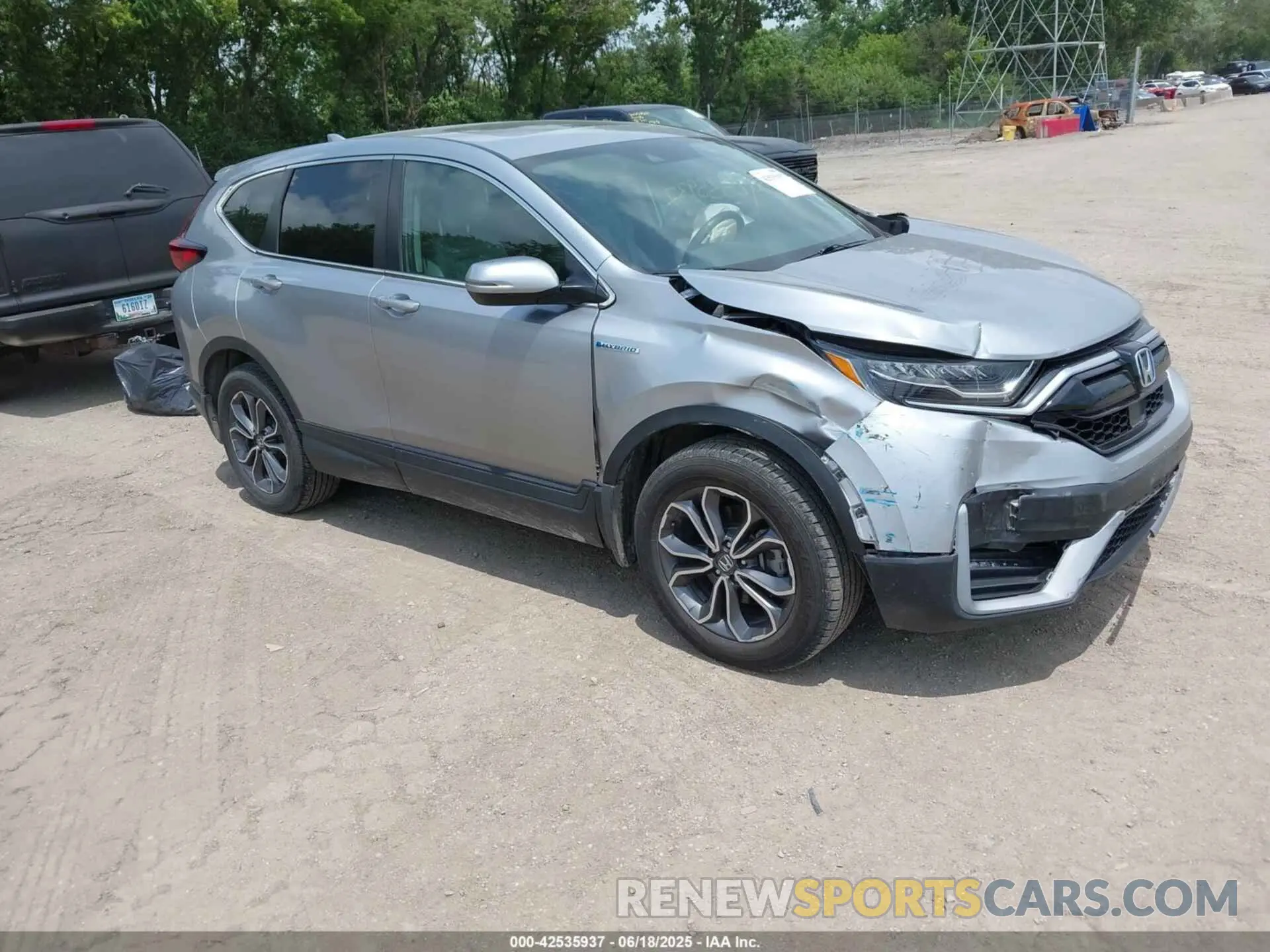 1 Photograph of a damaged car 7FART6H51ME037846 HONDA CR-V HYBRID 2021
