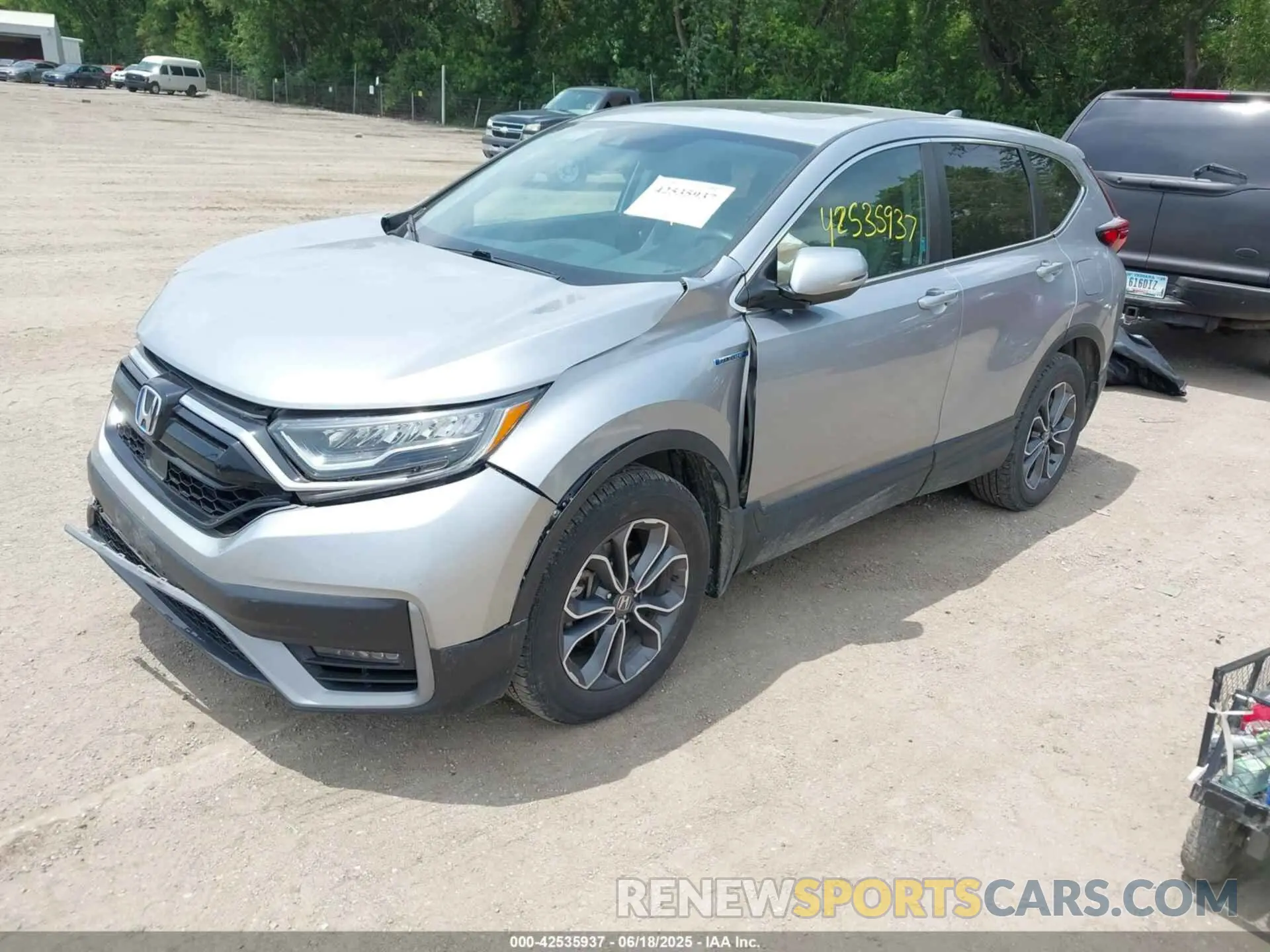 2 Photograph of a damaged car 7FART6H51ME037846 HONDA CR-V HYBRID 2021