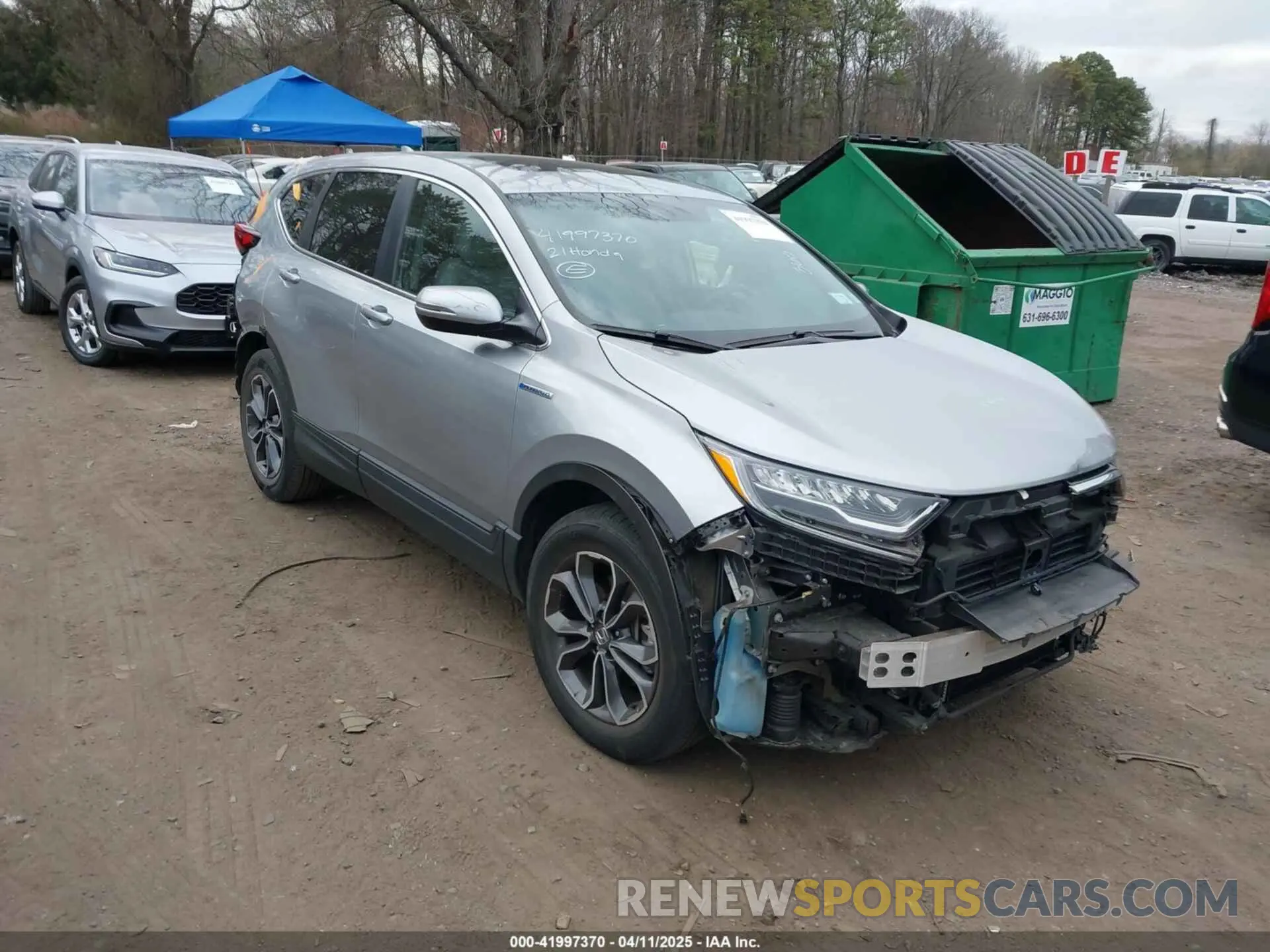 1 Photograph of a damaged car 7FART6H82ME006969 HONDA CR-V HYBRID 2021