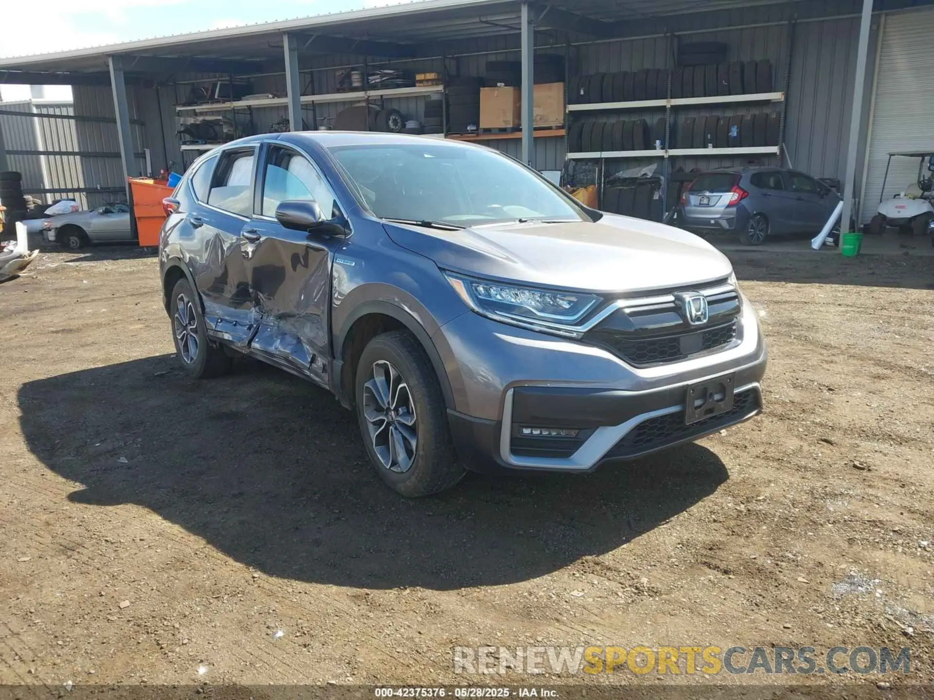 1 Photograph of a damaged car 7FART6H88ME036428 HONDA CR-V HYBRID 2021