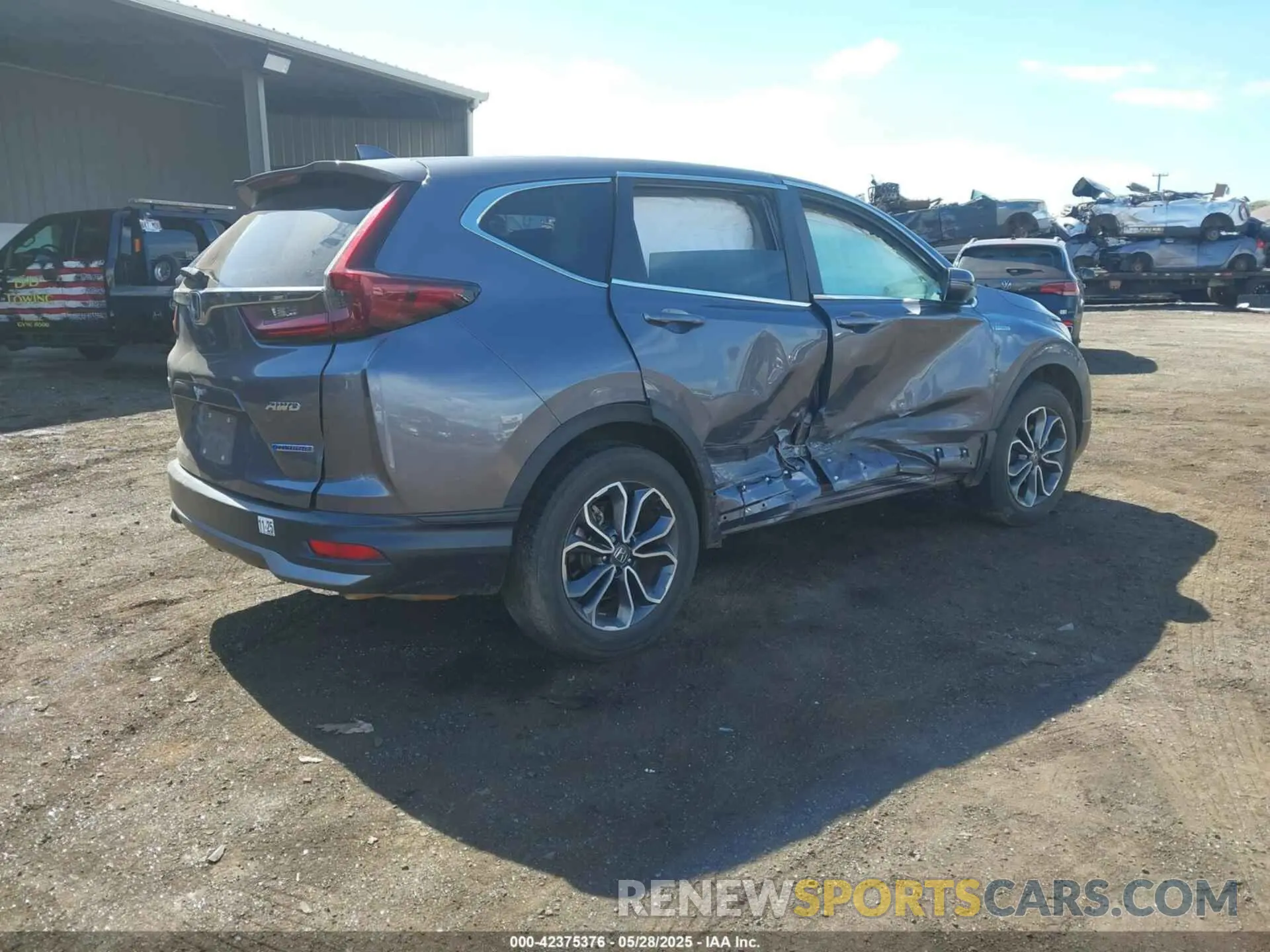 4 Photograph of a damaged car 7FART6H88ME036428 HONDA CR-V HYBRID 2021