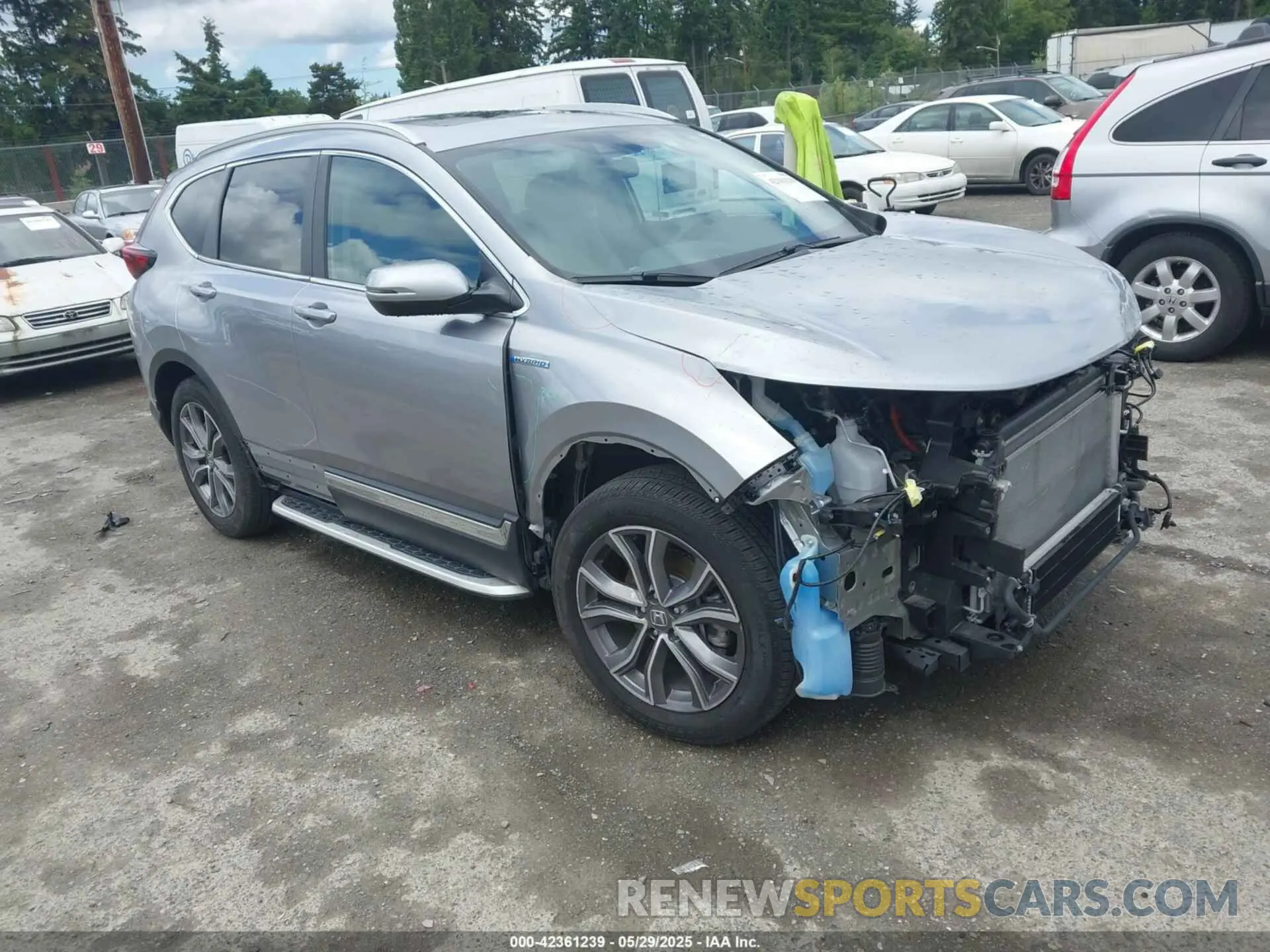 1 Photograph of a damaged car 7FART6H9XME011488 HONDA CR-V HYBRID 2021