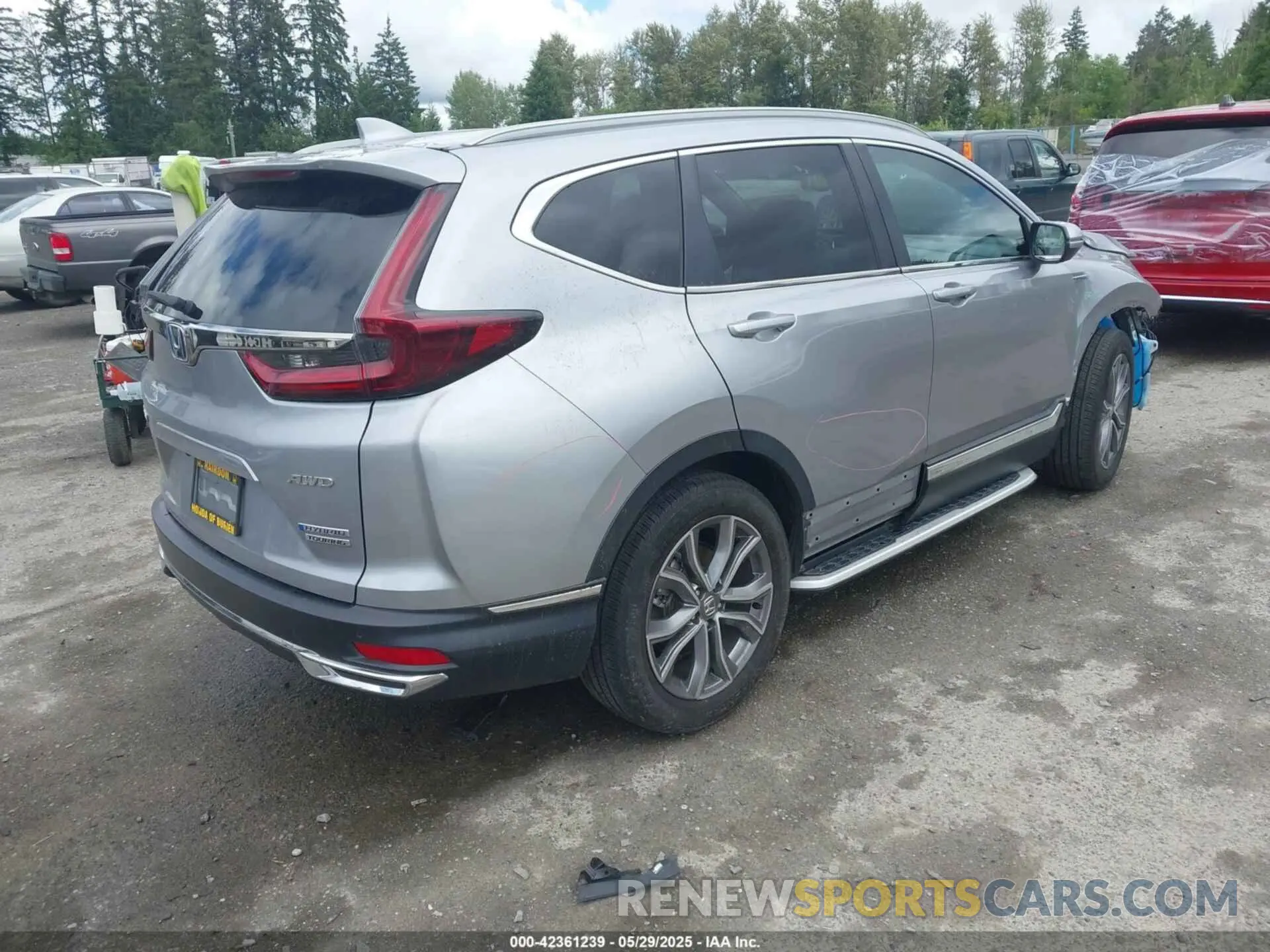 4 Photograph of a damaged car 7FART6H9XME011488 HONDA CR-V HYBRID 2021
