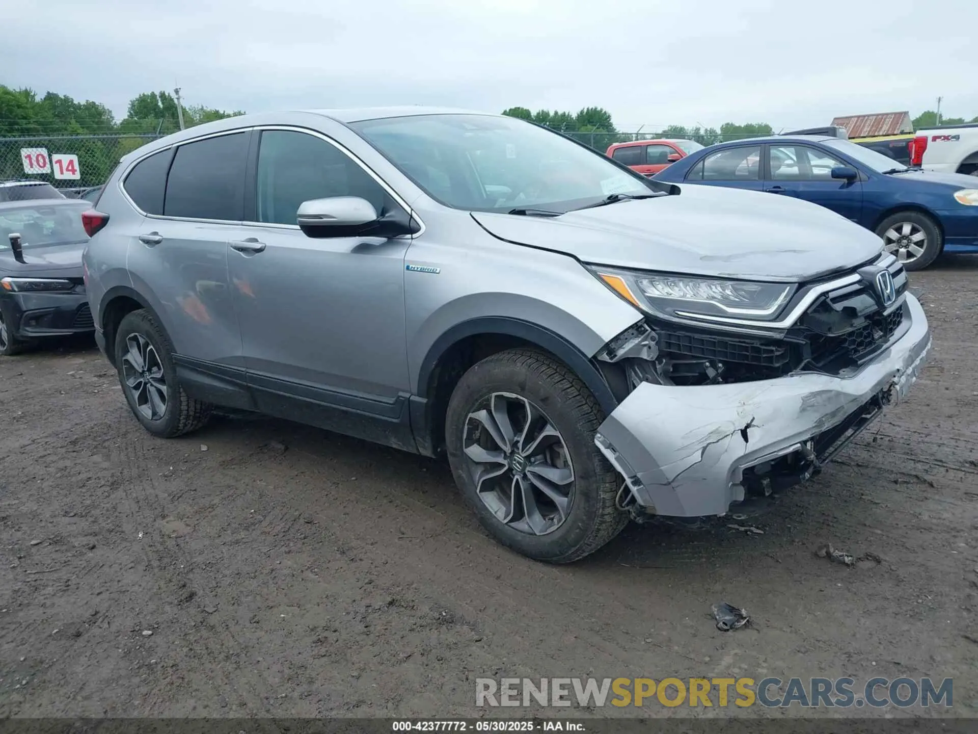 1 Photograph of a damaged car 5J6RT6H54NL004117 HONDA CR-V HYBRID 2022