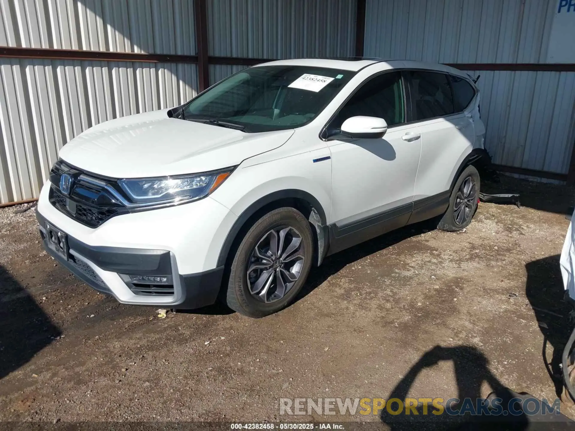 2 Photograph of a damaged car 5J6RT6H58NL008347 HONDA CR-V HYBRID 2022
