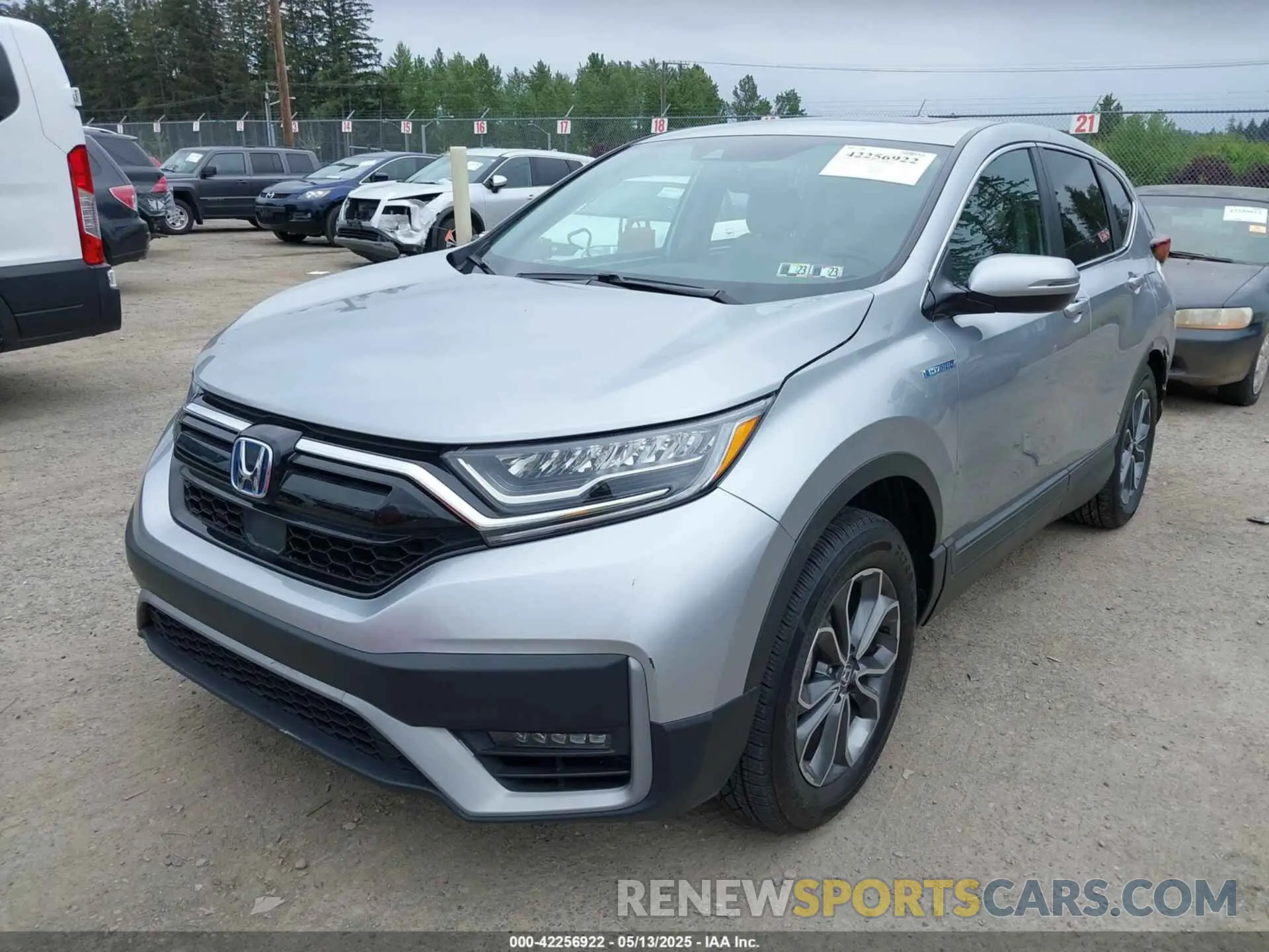 2 Photograph of a damaged car 5J6RT6H83NL054887 HONDA CR-V HYBRID 2022