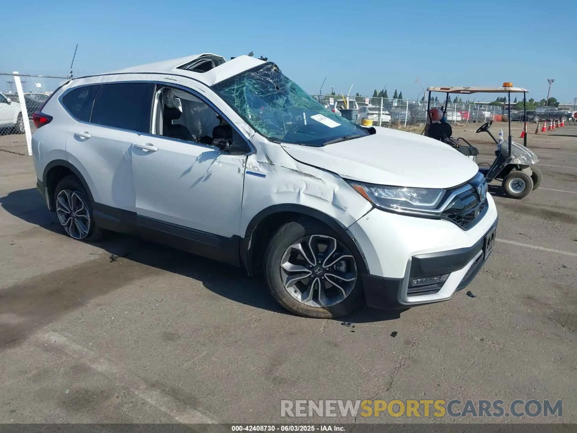 1 Photograph of a damaged car 5J6RT6H87NL041320 HONDA CR-V HYBRID 2022