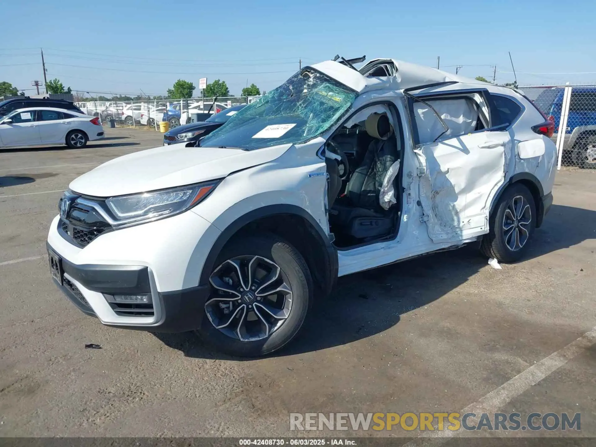 2 Photograph of a damaged car 5J6RT6H87NL041320 HONDA CR-V HYBRID 2022