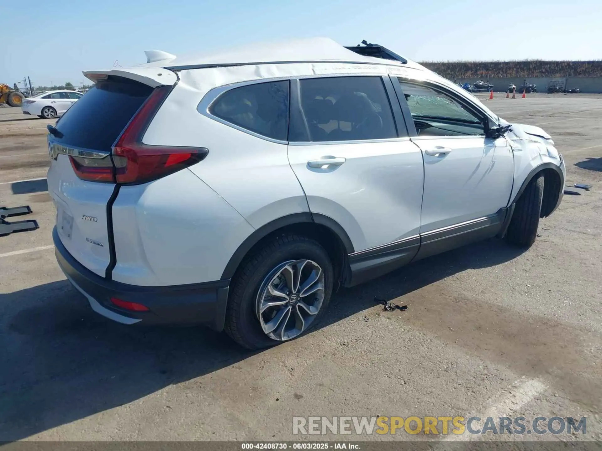 4 Photograph of a damaged car 5J6RT6H87NL041320 HONDA CR-V HYBRID 2022