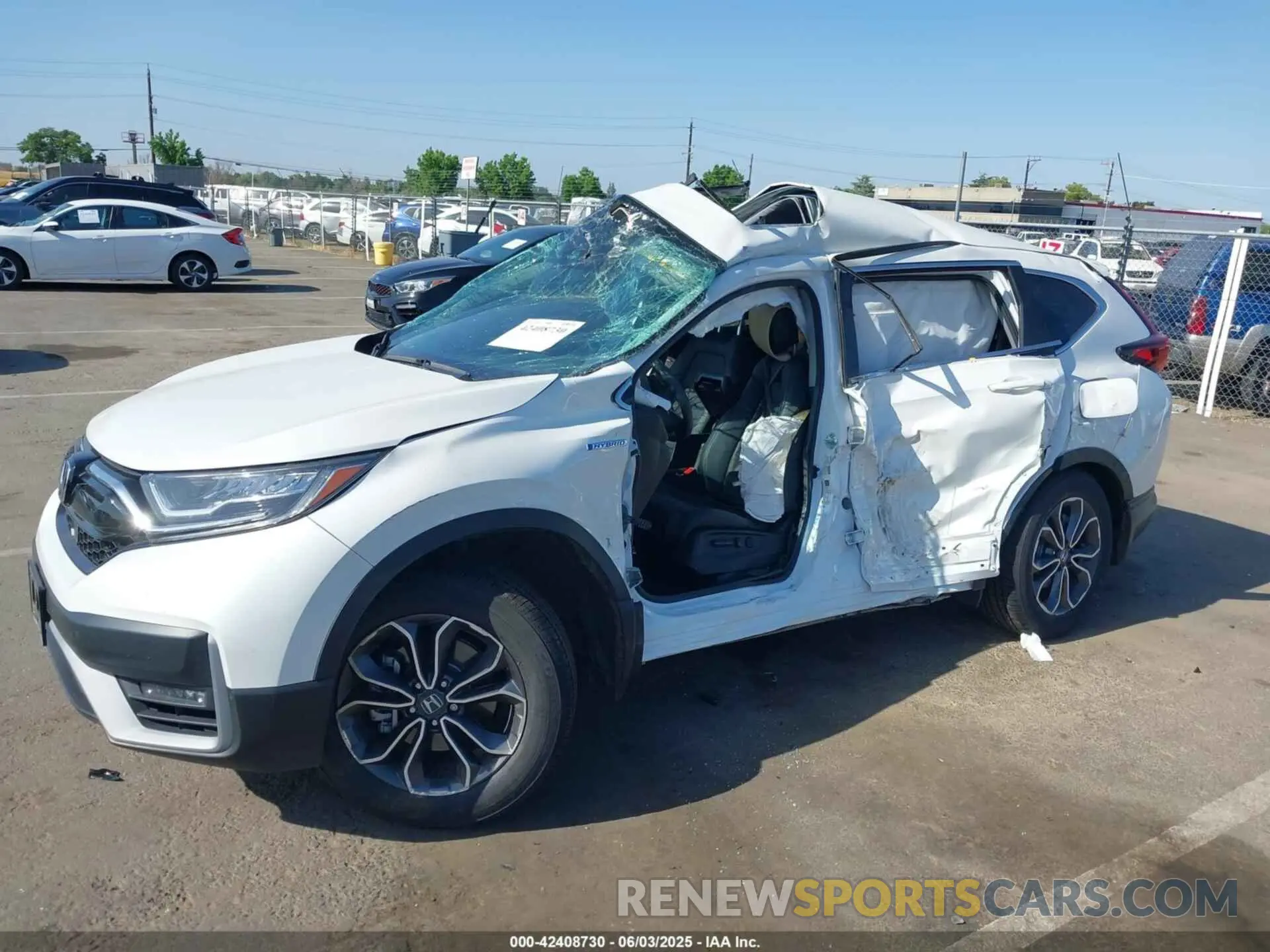 6 Photograph of a damaged car 5J6RT6H87NL041320 HONDA CR-V HYBRID 2022