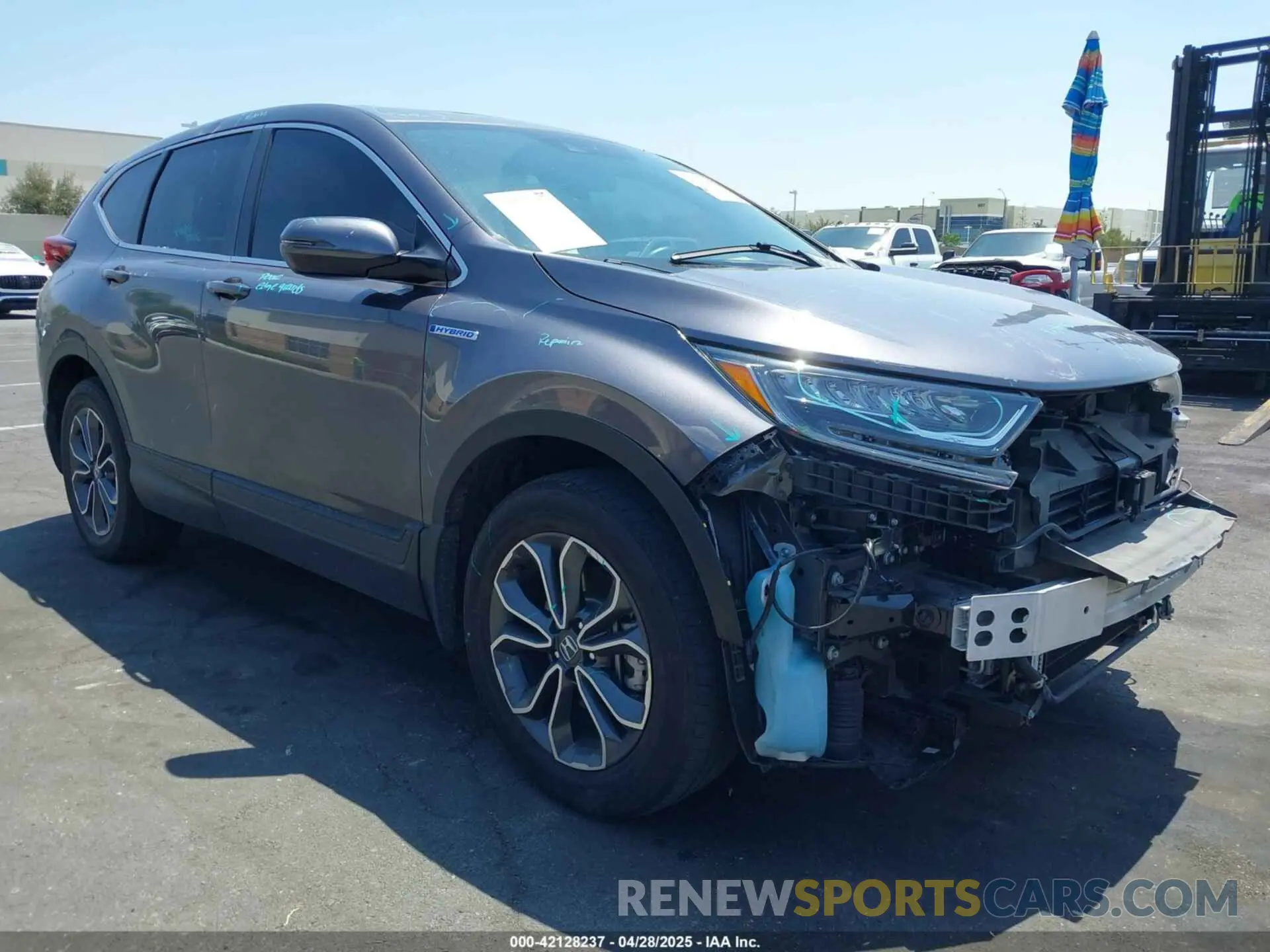 1 Photograph of a damaged car 5J6RT6H89NL042923 HONDA CR-V HYBRID 2022