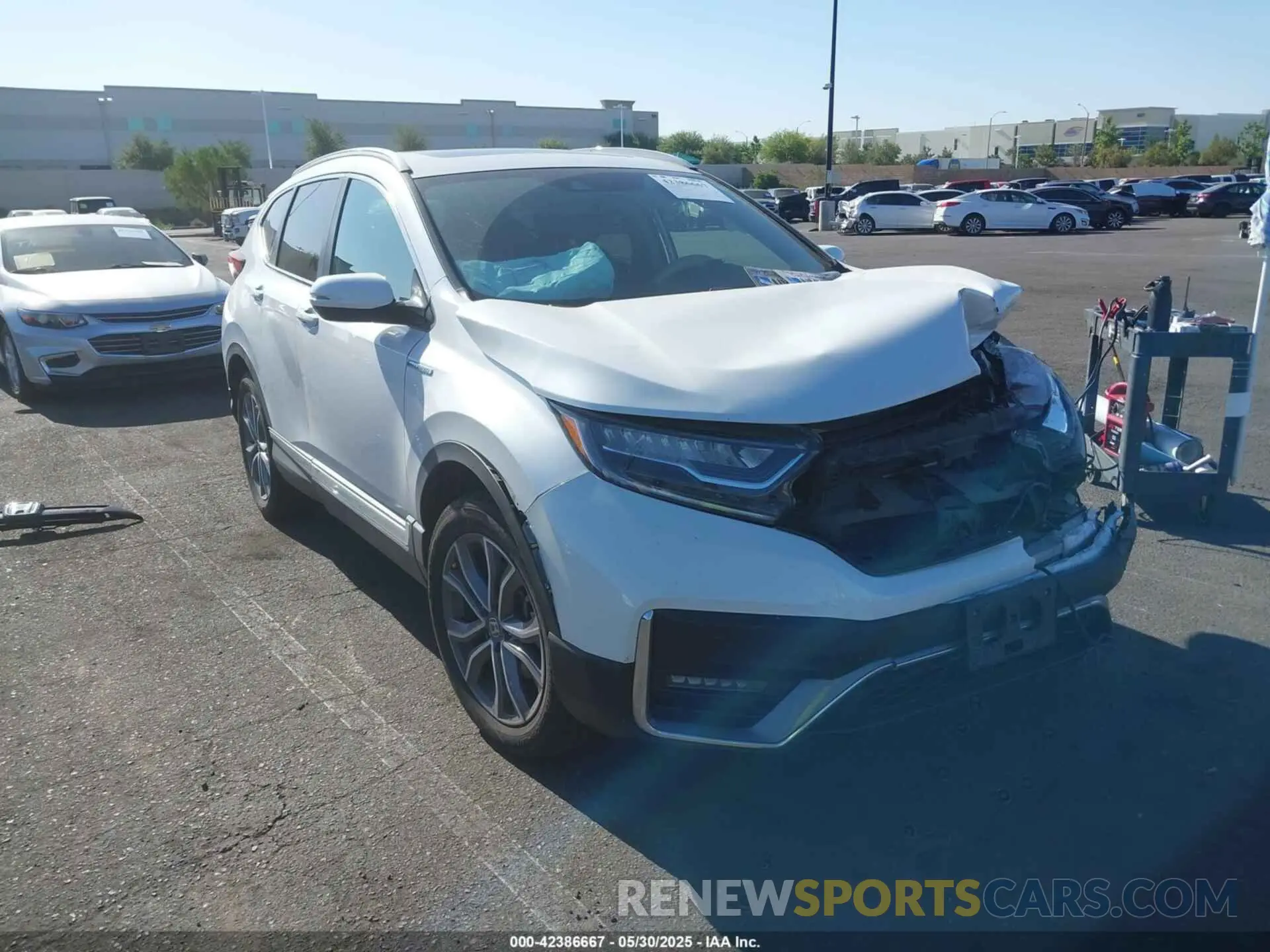 1 Photograph of a damaged car 5J6RT6H92NL003437 HONDA CR-V HYBRID 2022