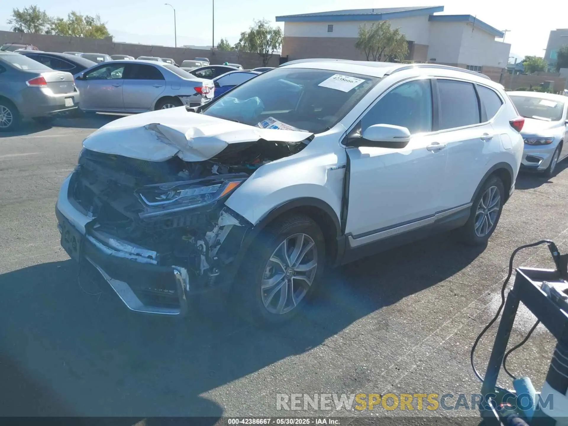 2 Photograph of a damaged car 5J6RT6H92NL003437 HONDA CR-V HYBRID 2022