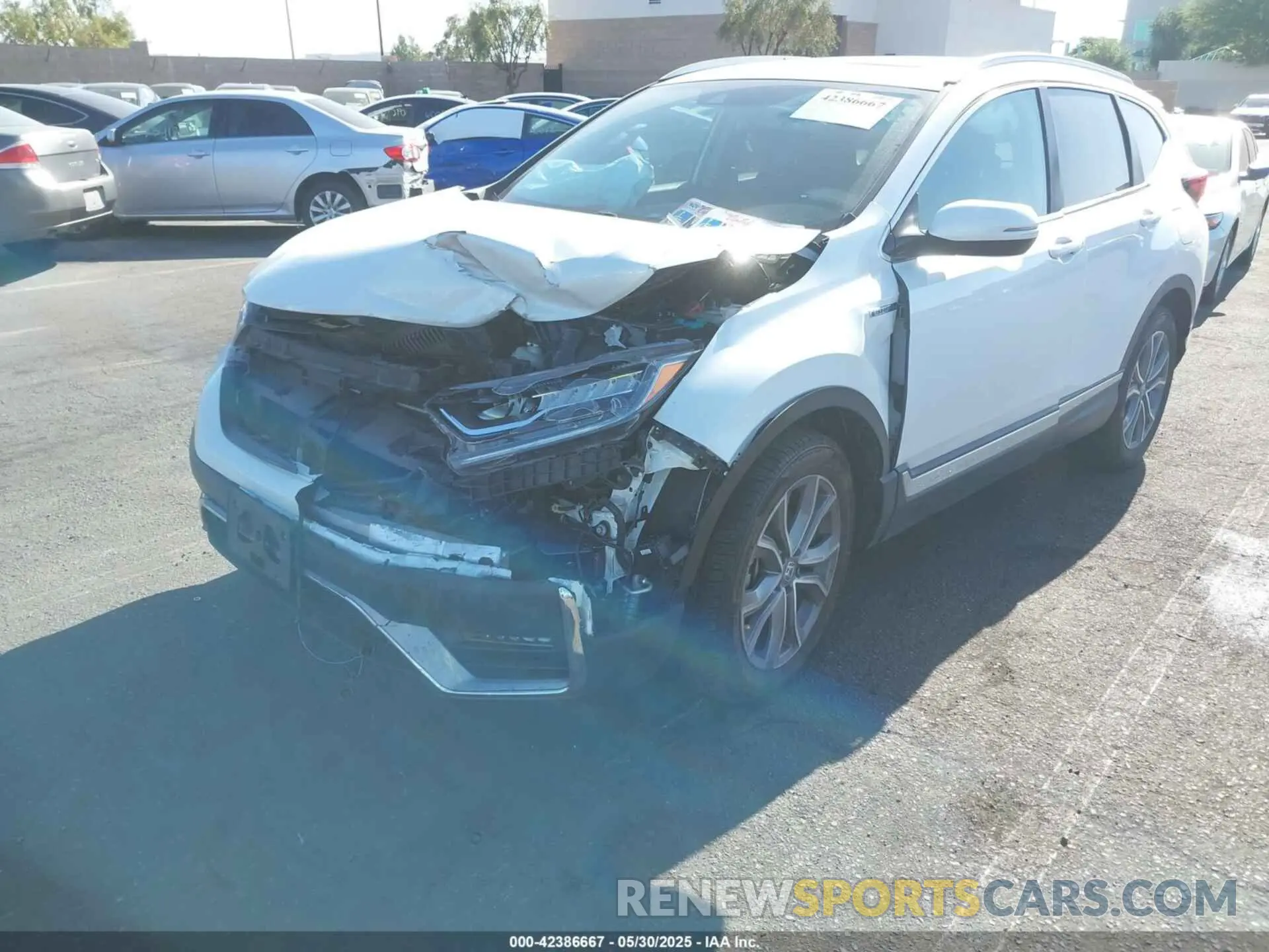 6 Photograph of a damaged car 5J6RT6H92NL003437 HONDA CR-V HYBRID 2022