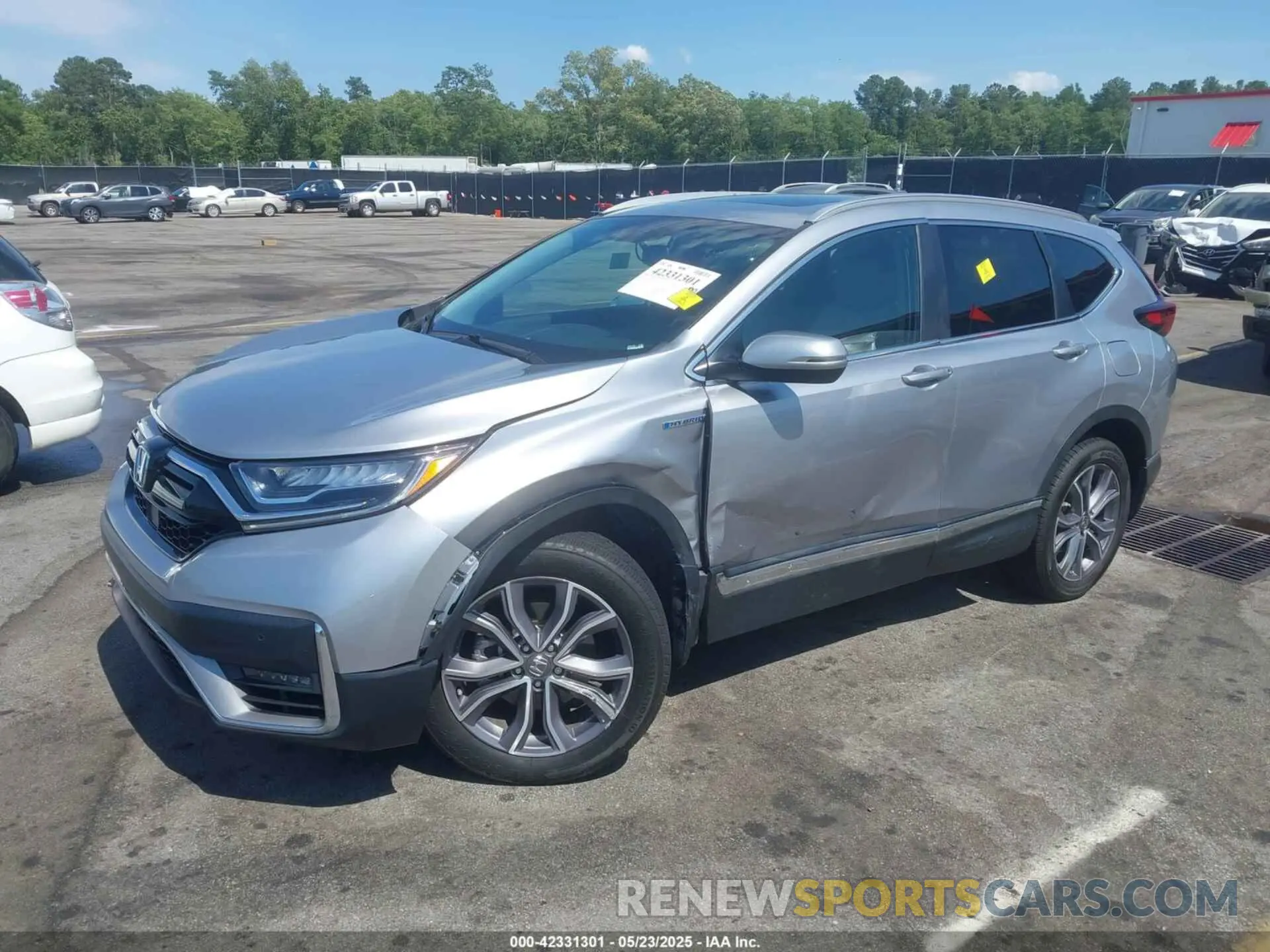 2 Photograph of a damaged car 5J6RT6H92NL004619 HONDA CR-V HYBRID 2022