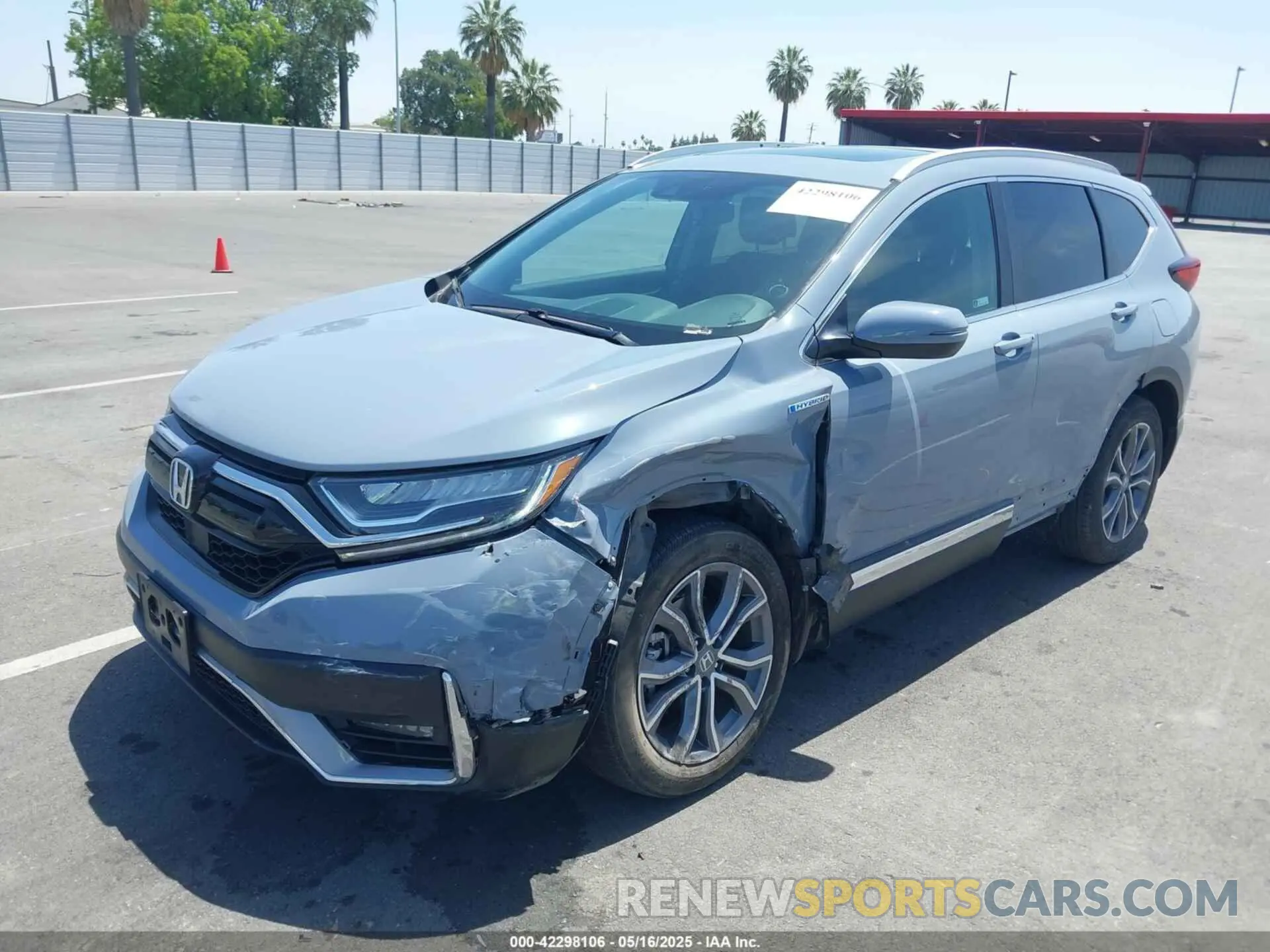 2 Photograph of a damaged car 5J6RT6H92NL025034 HONDA CR-V HYBRID 2022