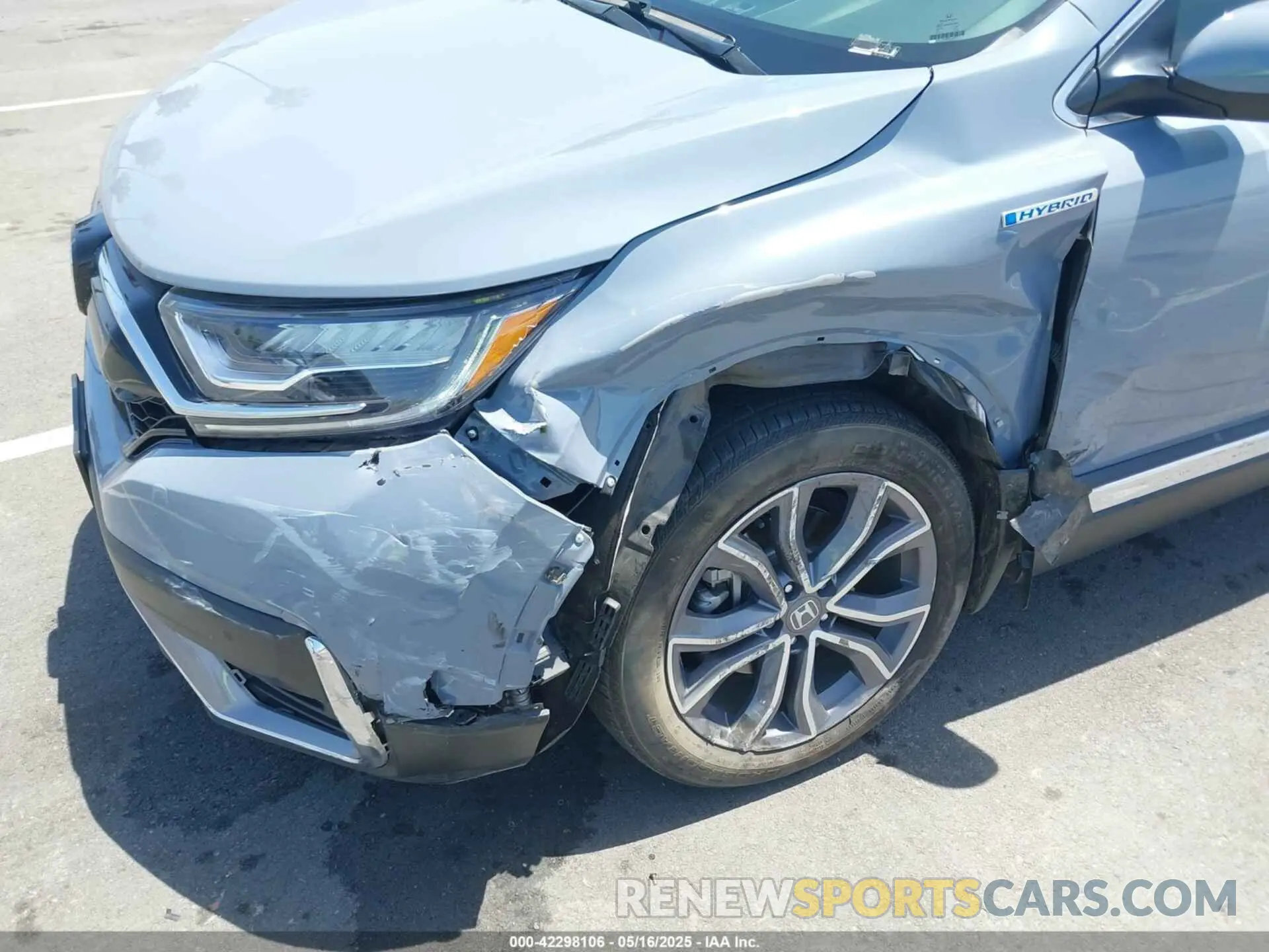 6 Photograph of a damaged car 5J6RT6H92NL025034 HONDA CR-V HYBRID 2022