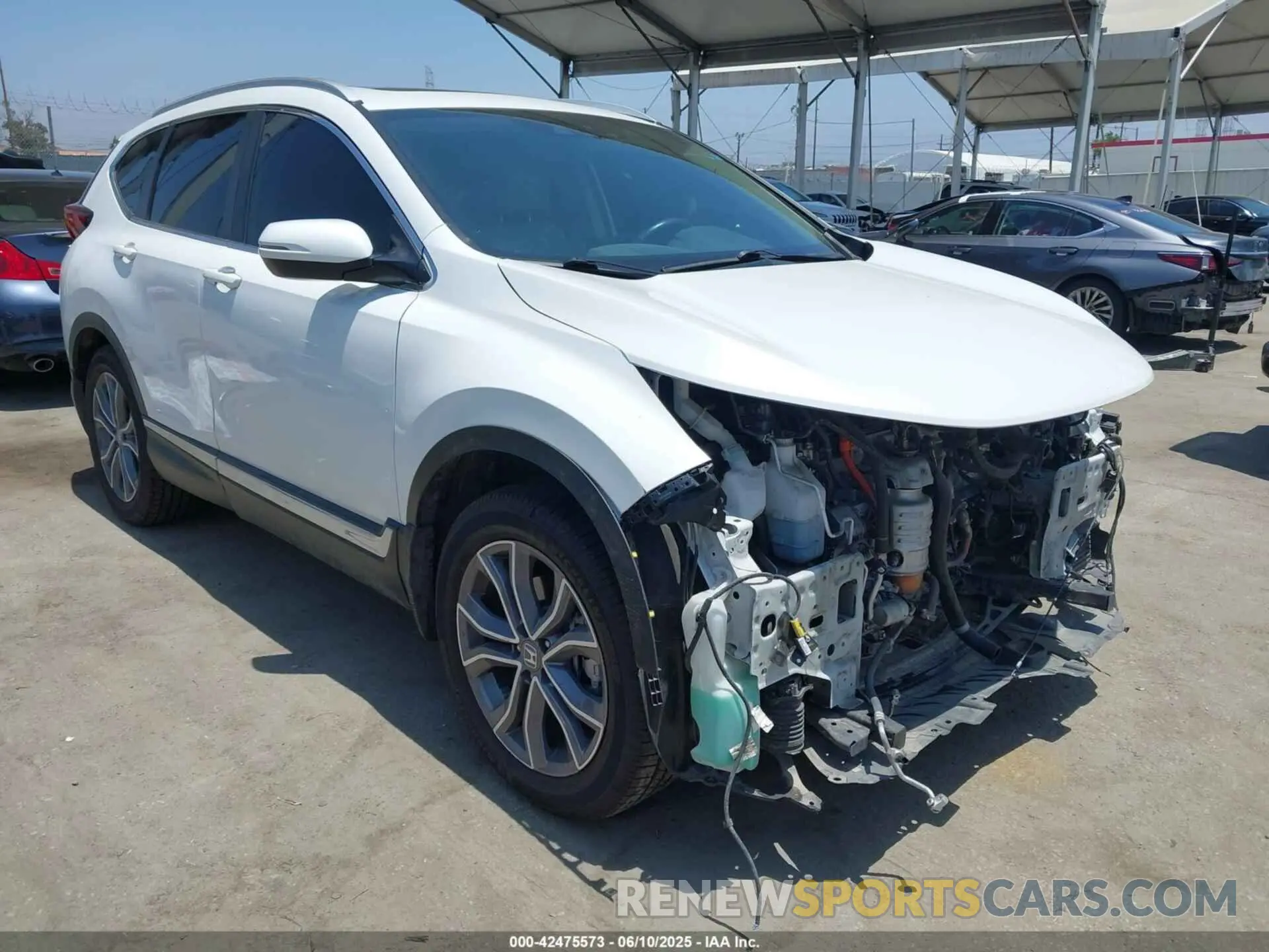 1 Photograph of a damaged car 5J6RT6H92NL037815 HONDA CR-V HYBRID 2022