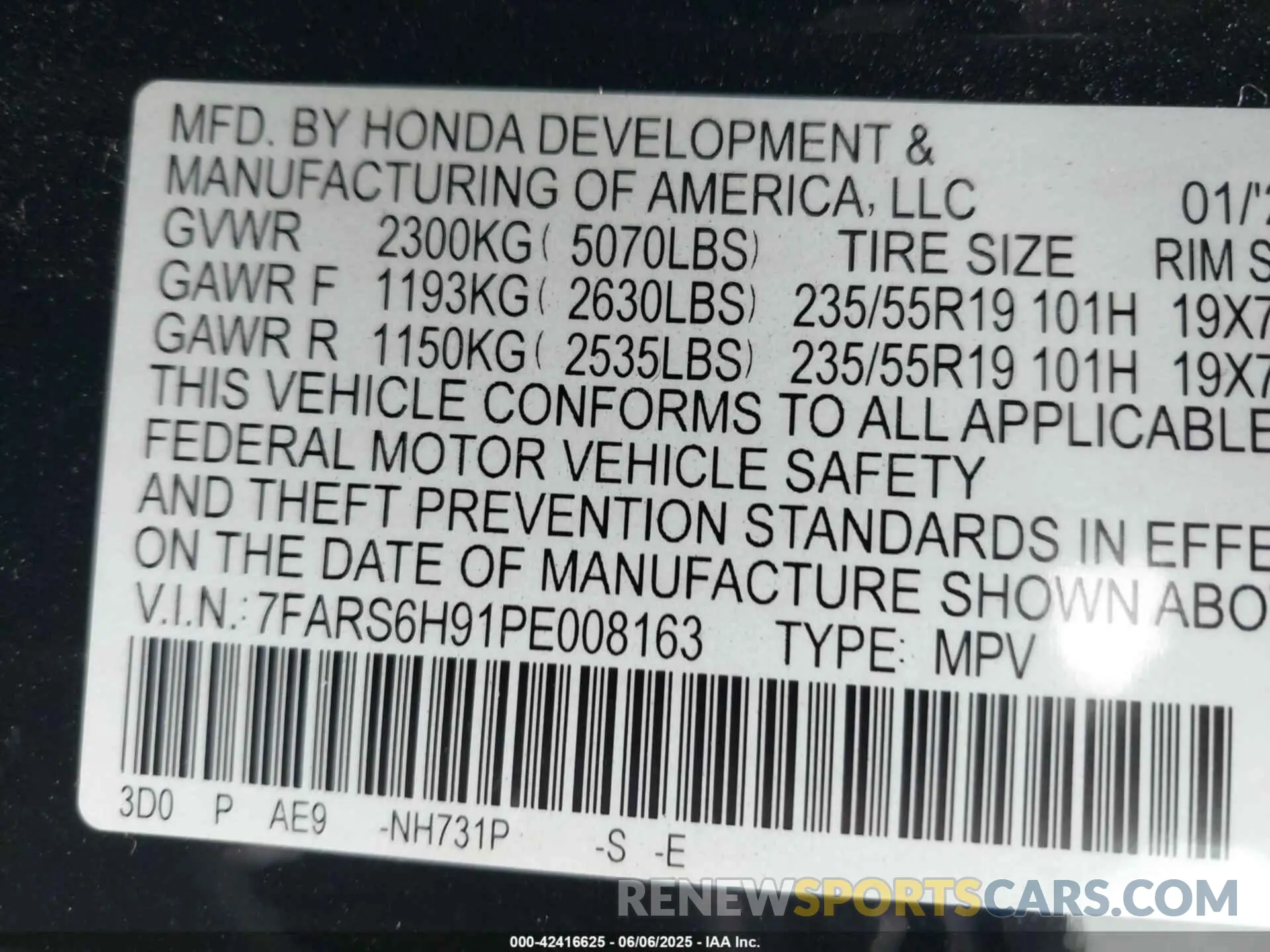 9 Photograph of a damaged car 7FARS6H91PE008163 HONDA CR-V HYBRID 2023