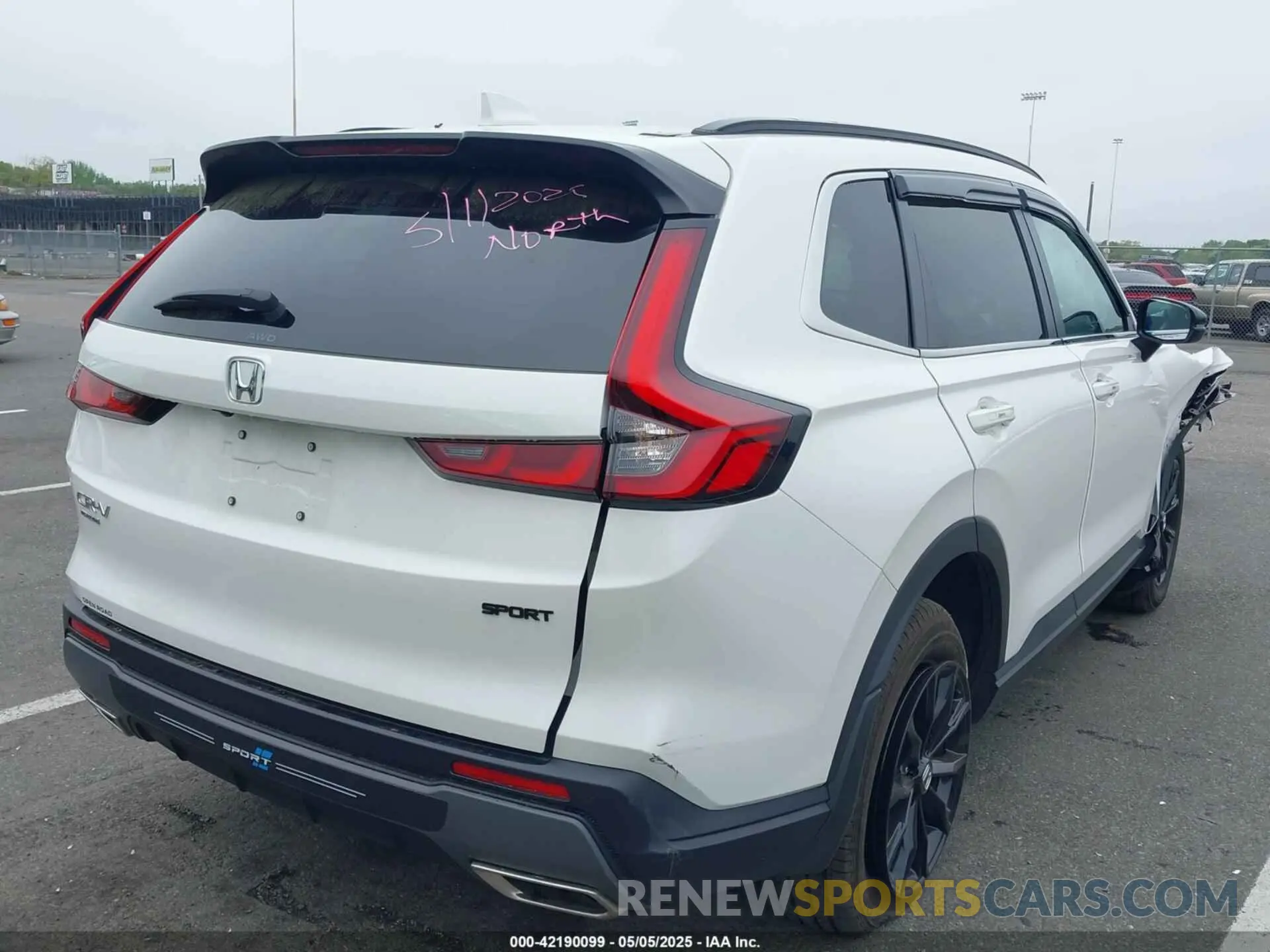 4 Photograph of a damaged car 5J6RS6H59SL014933 HONDA CR-V HYBRID 2025