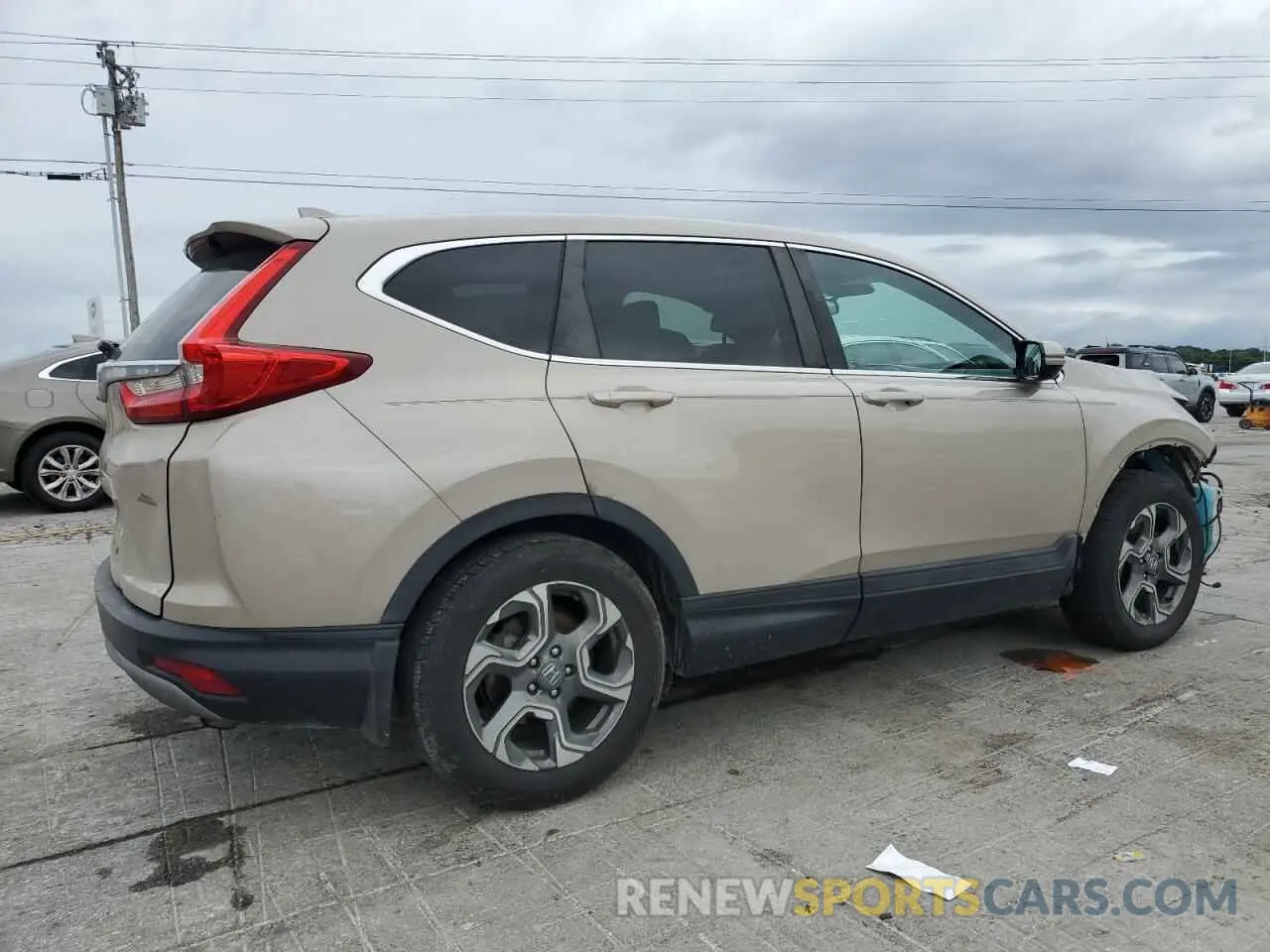 3 Photograph of a damaged car 2HKRW1H50KH502072 HONDA CRV 2019