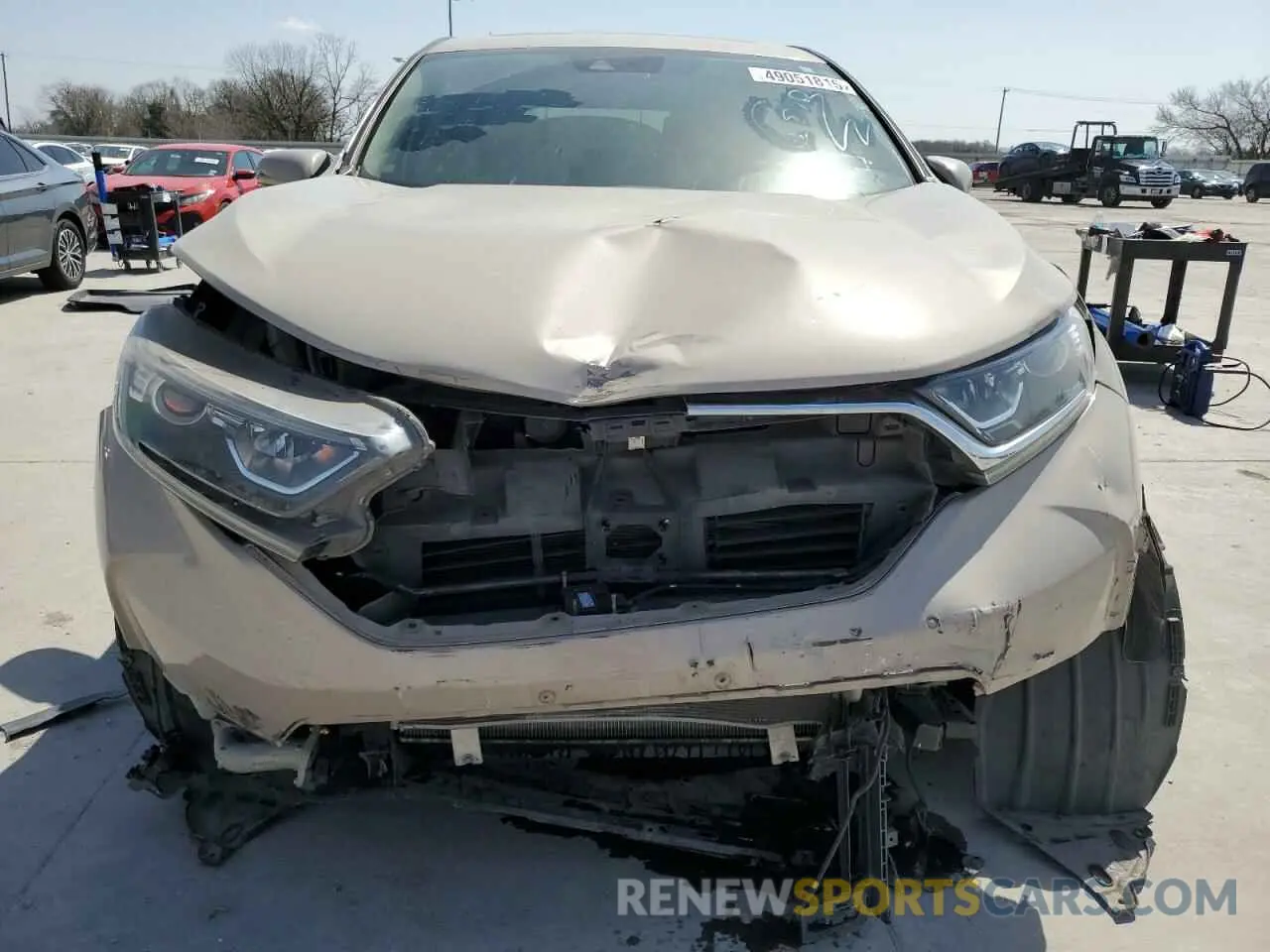 5 Photograph of a damaged car 2HKRW1H50KH502878 HONDA CRV 2019