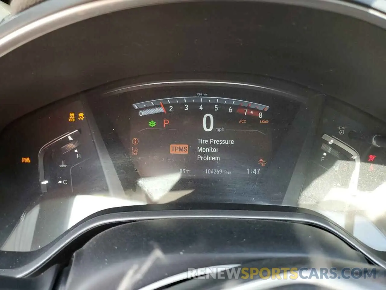 9 Photograph of a damaged car 2HKRW1H50KH502878 HONDA CRV 2019